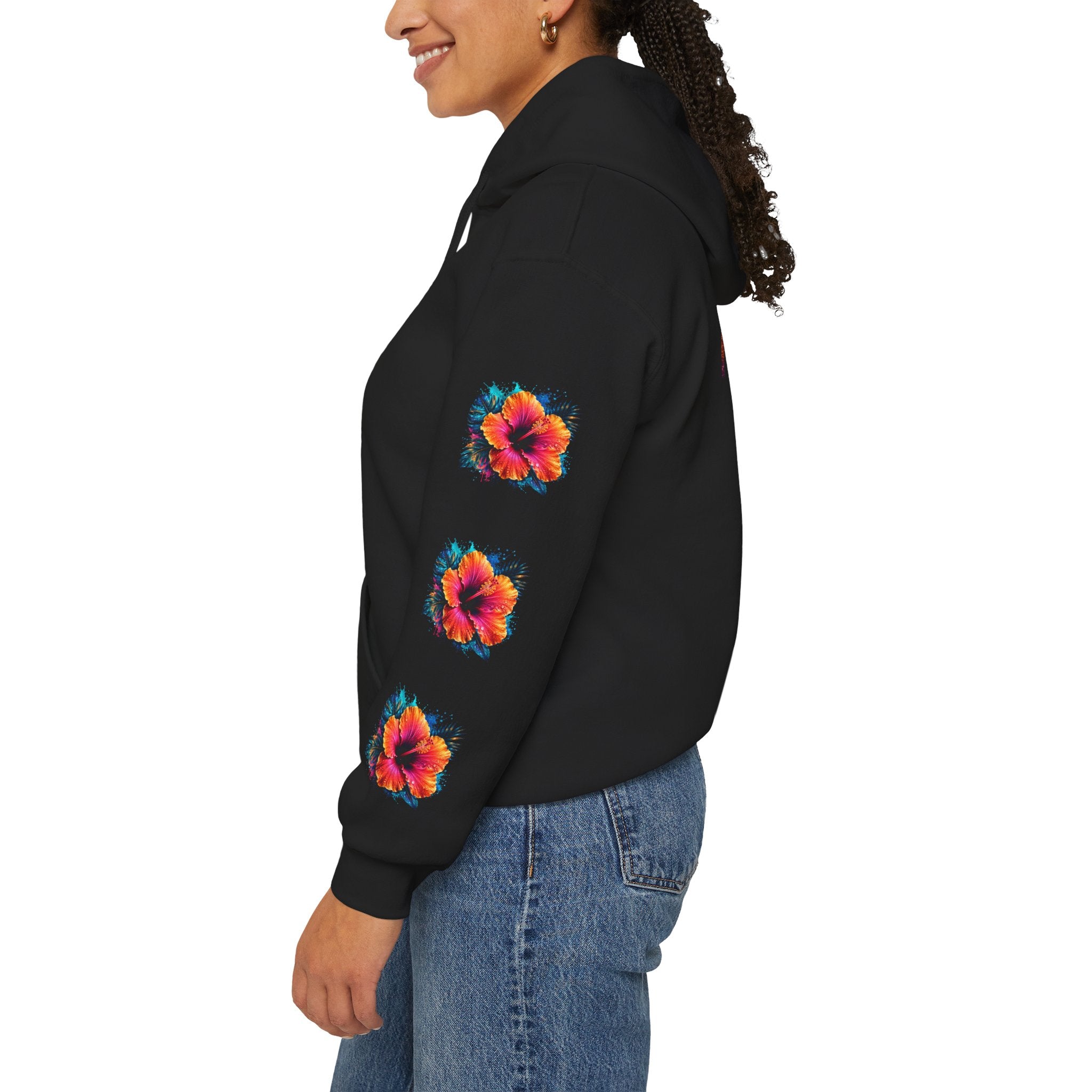 Tiff-Mindset Nevada Floral Hoodie — ‘Dream Believe’ Graphic Pullover