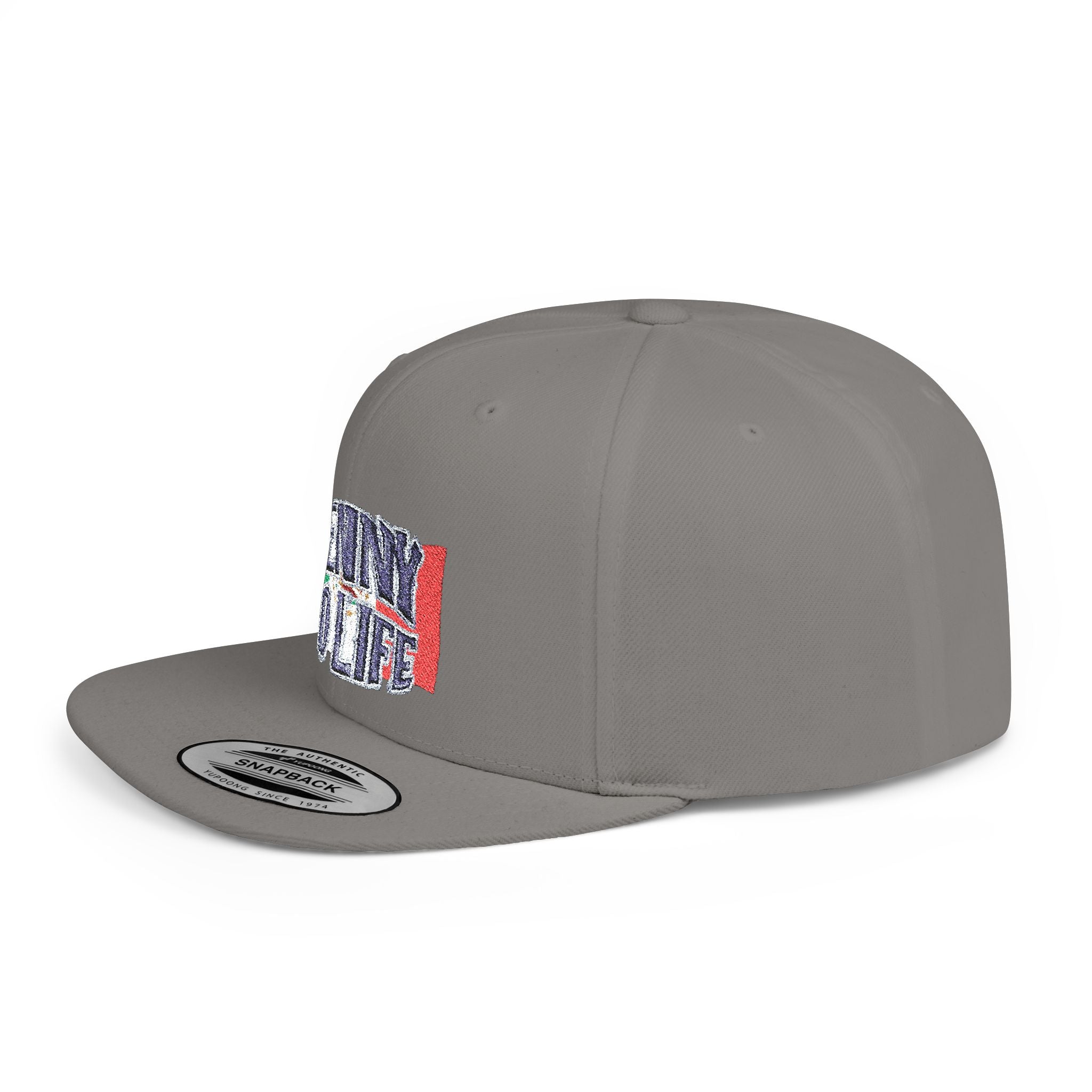 Henny- Flat Bill Snapback Hat — "Henny No Life" Embroidered with Italian Flag Accent