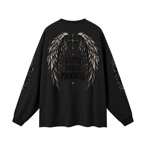 7NV-Oversized Unisex Long Sleeve T-Shirt