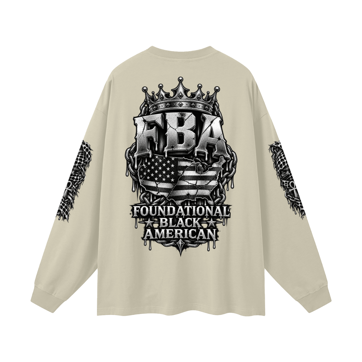 FBA-Oversized Unisex Long Sleeve T-Shirt