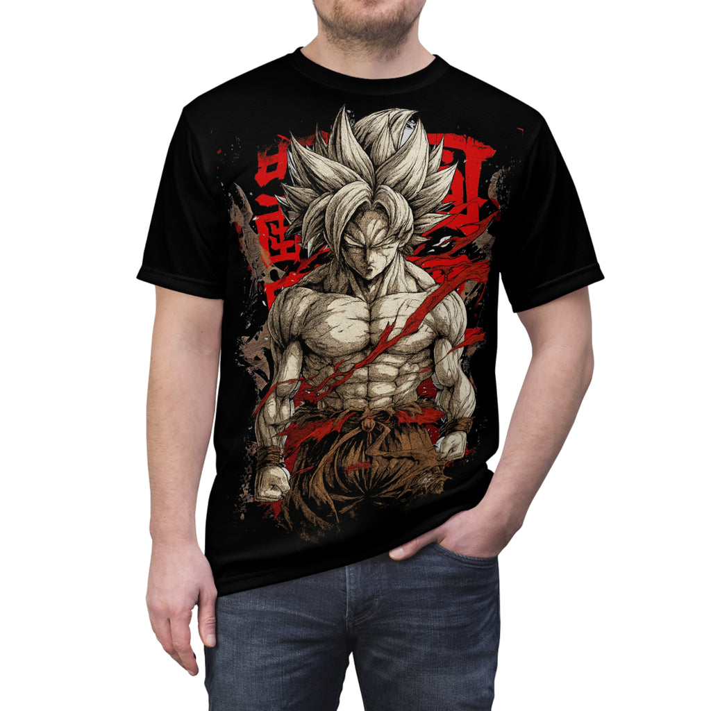 Dragon- Warrior Graphic Tee — Anime Fighter All-Over Print