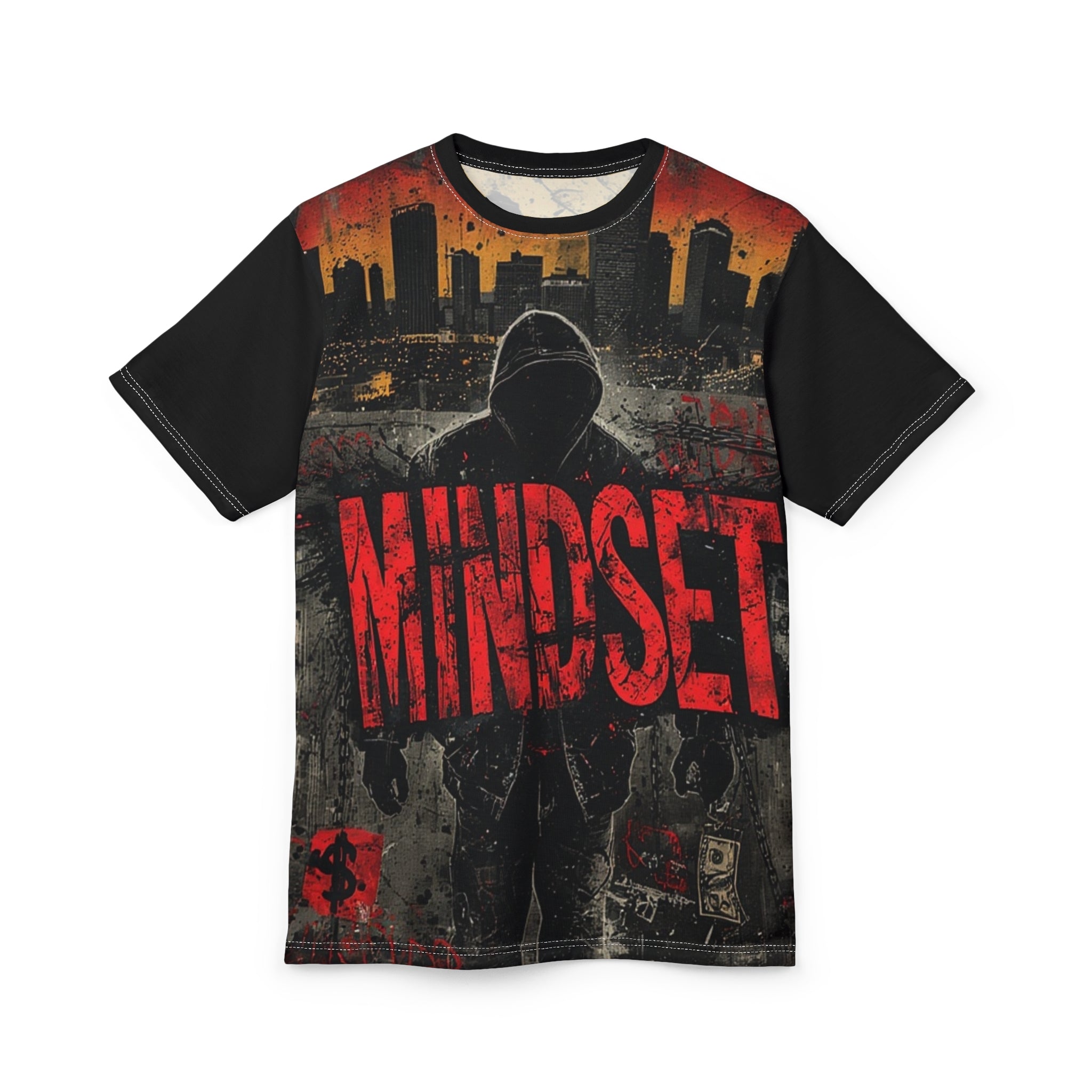 Mindset- Graphic Tee — Urban Hoodie Silhouette Streetwear AOP