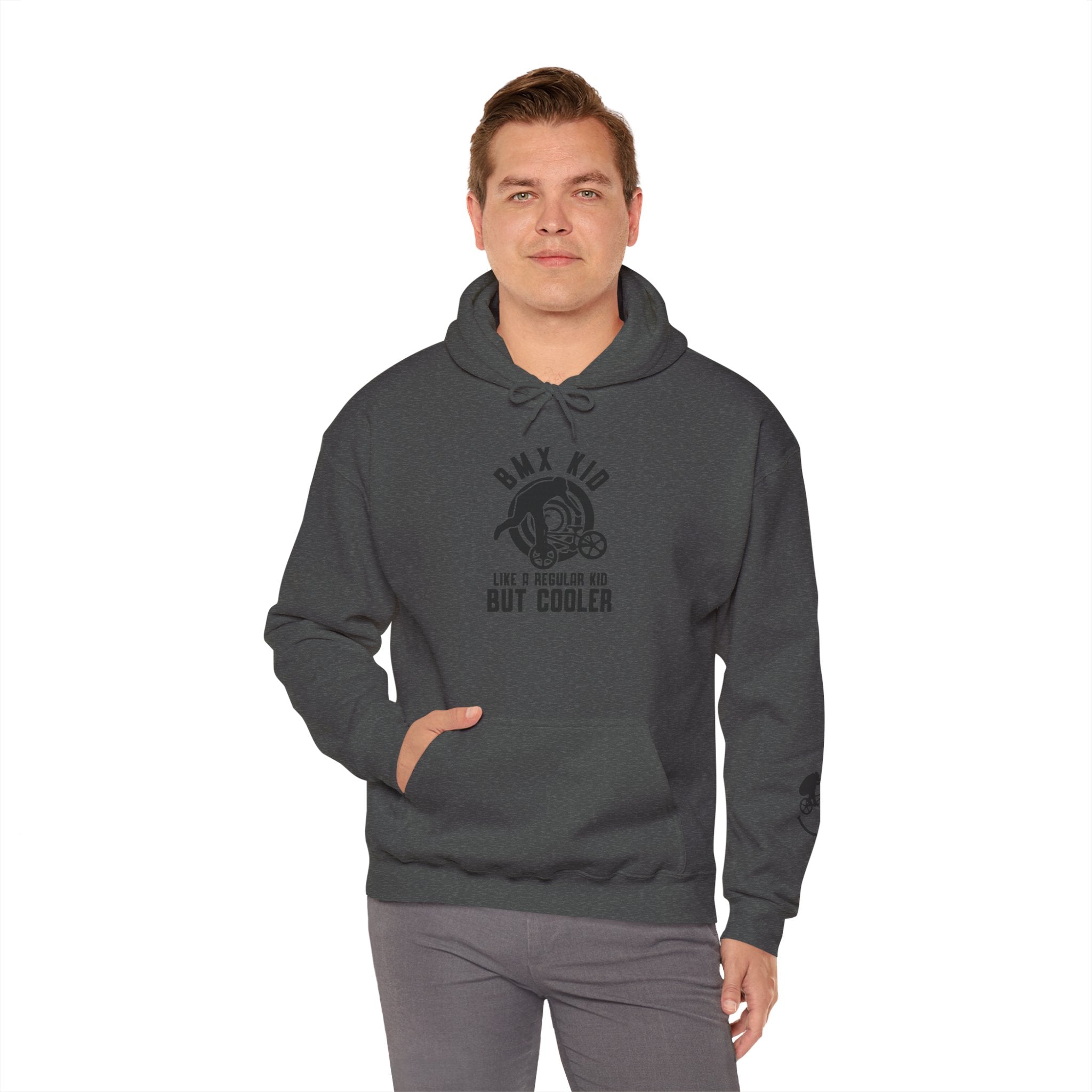 Rad-BMX Kid Hoodie — "Like a Regular Kid But Cooler" Youth BMX Pullover