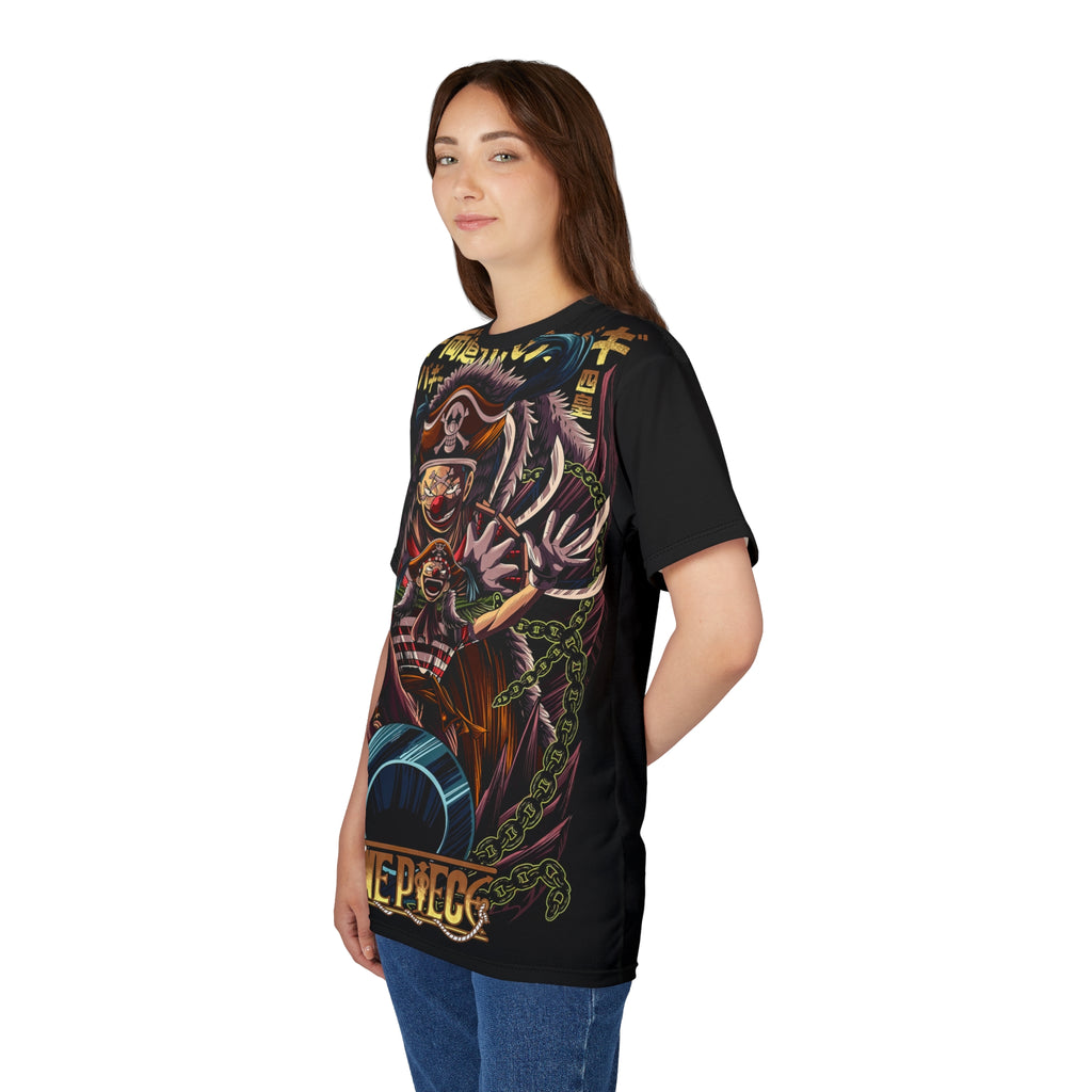 Anime-Pirate Crew Graphic Tee — Colorful Anime All-Over Print