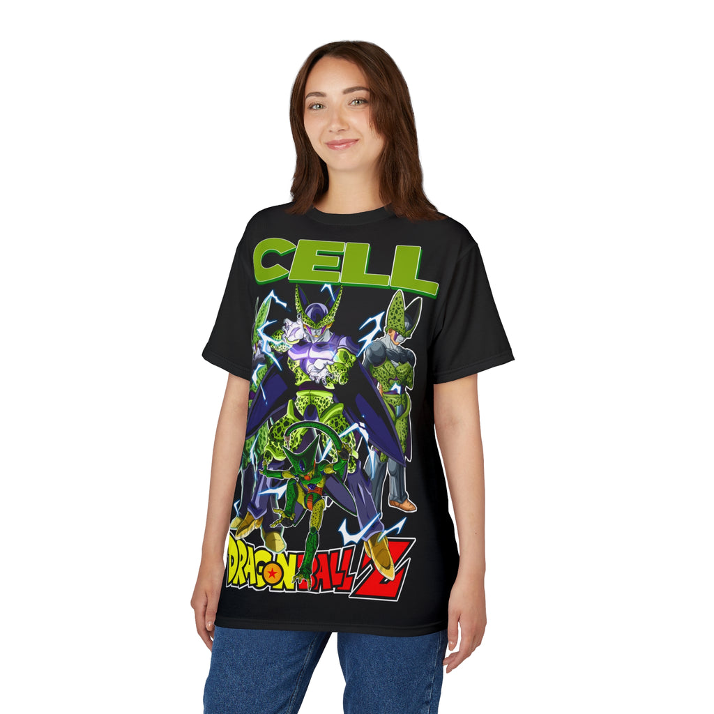 Dragon-Cell Graphic Tee — Anime Villain All-Over Print
