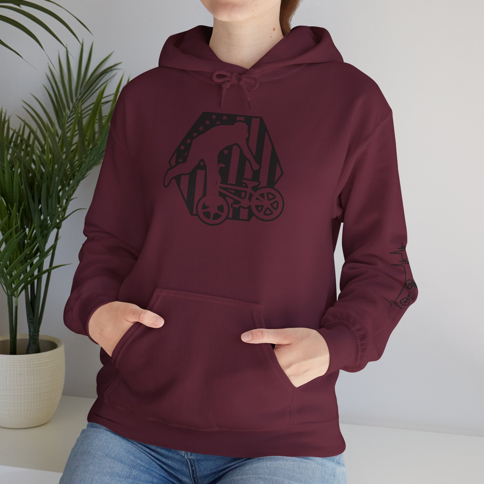 Rad-BMX Is Importanter Hoodie — Funny BMX Rider Sweatshirt