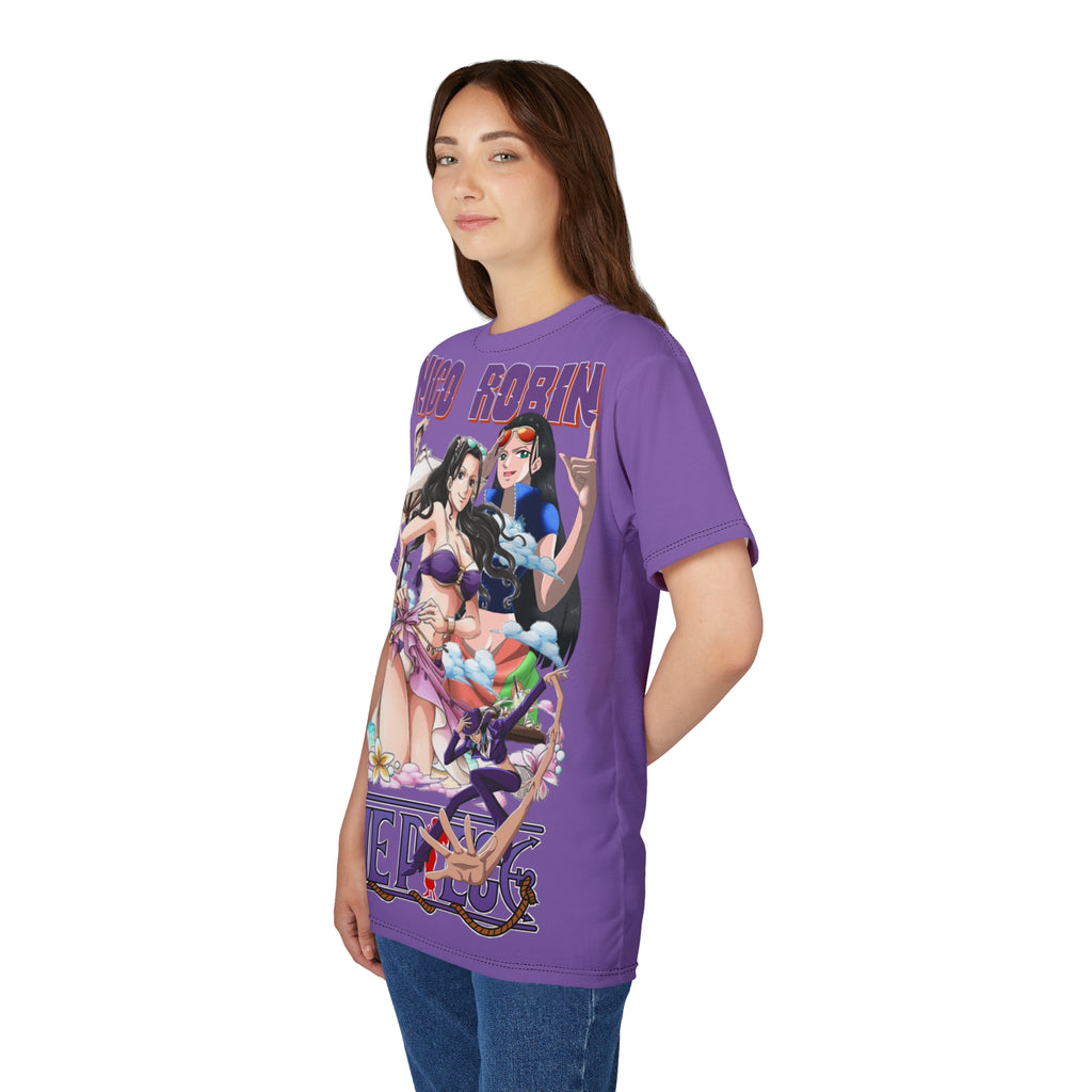 Anime- Beach Tee — All-Over Print Purple T-Shirt