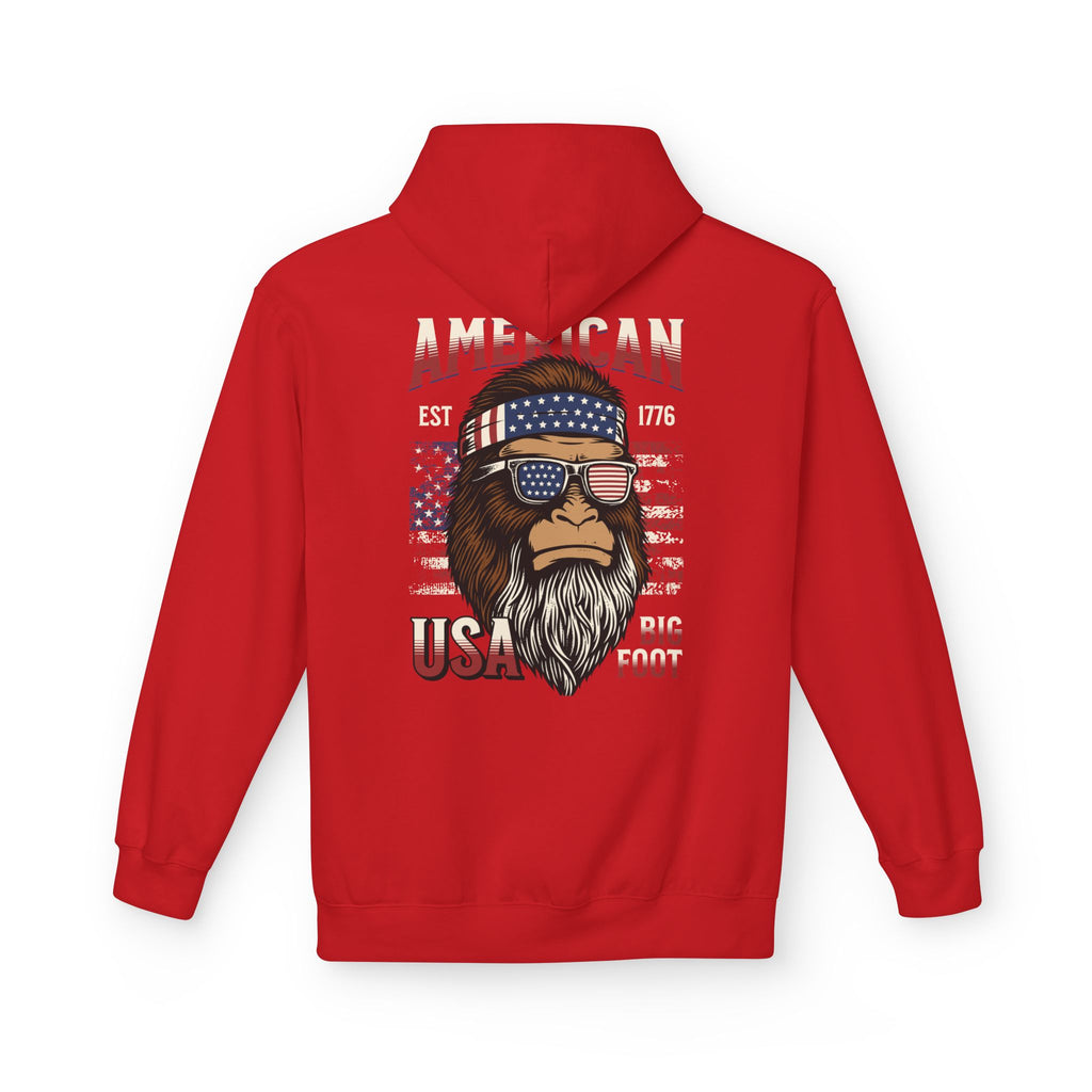 Ant-Hoodie - "God Bless America" Patriotic Ape Graphic USA Hoodie