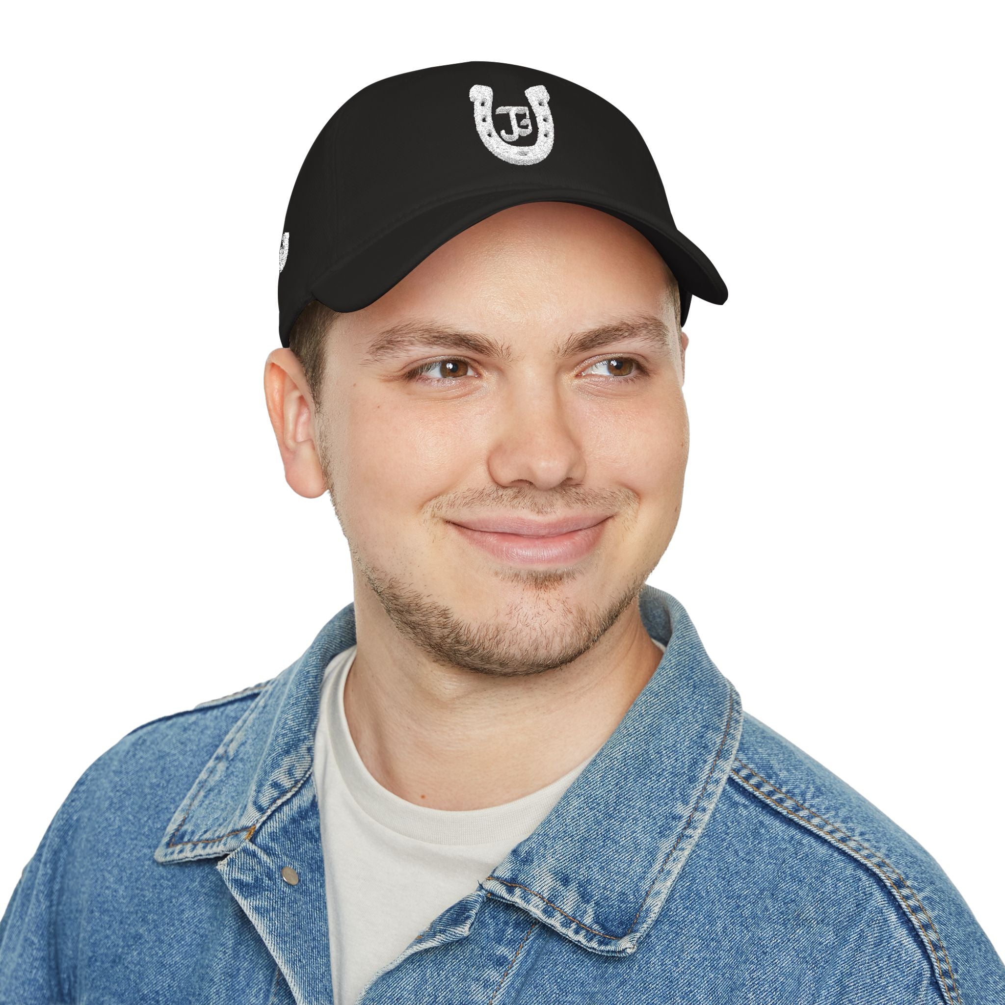 JG-Low Profile Baseball Cap — Lucky Horseshoe Embroidered Cap