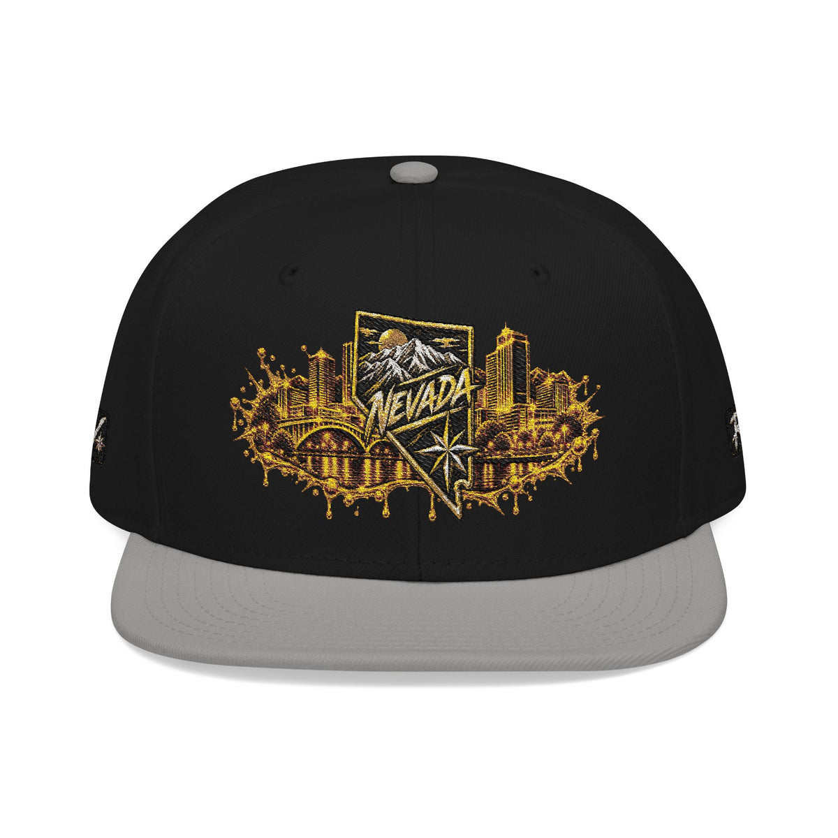 Hat-Embroidered City Gold Snapback Hat