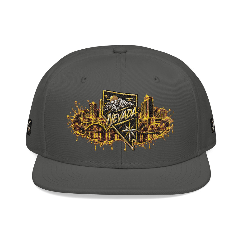Hat-Embroidered City Gold Snapback Hat
