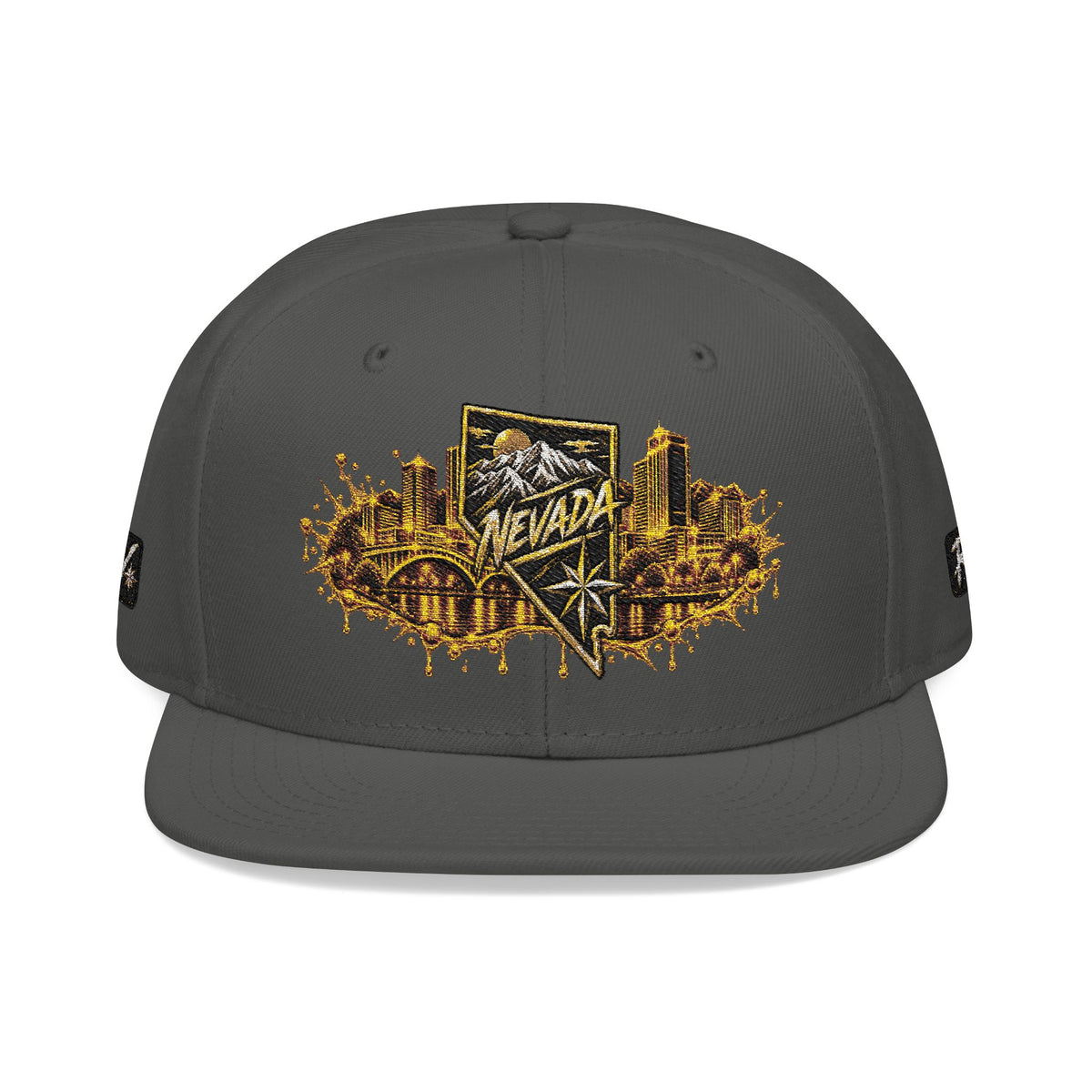 Hat-Embroidered City Gold Snapback Hat