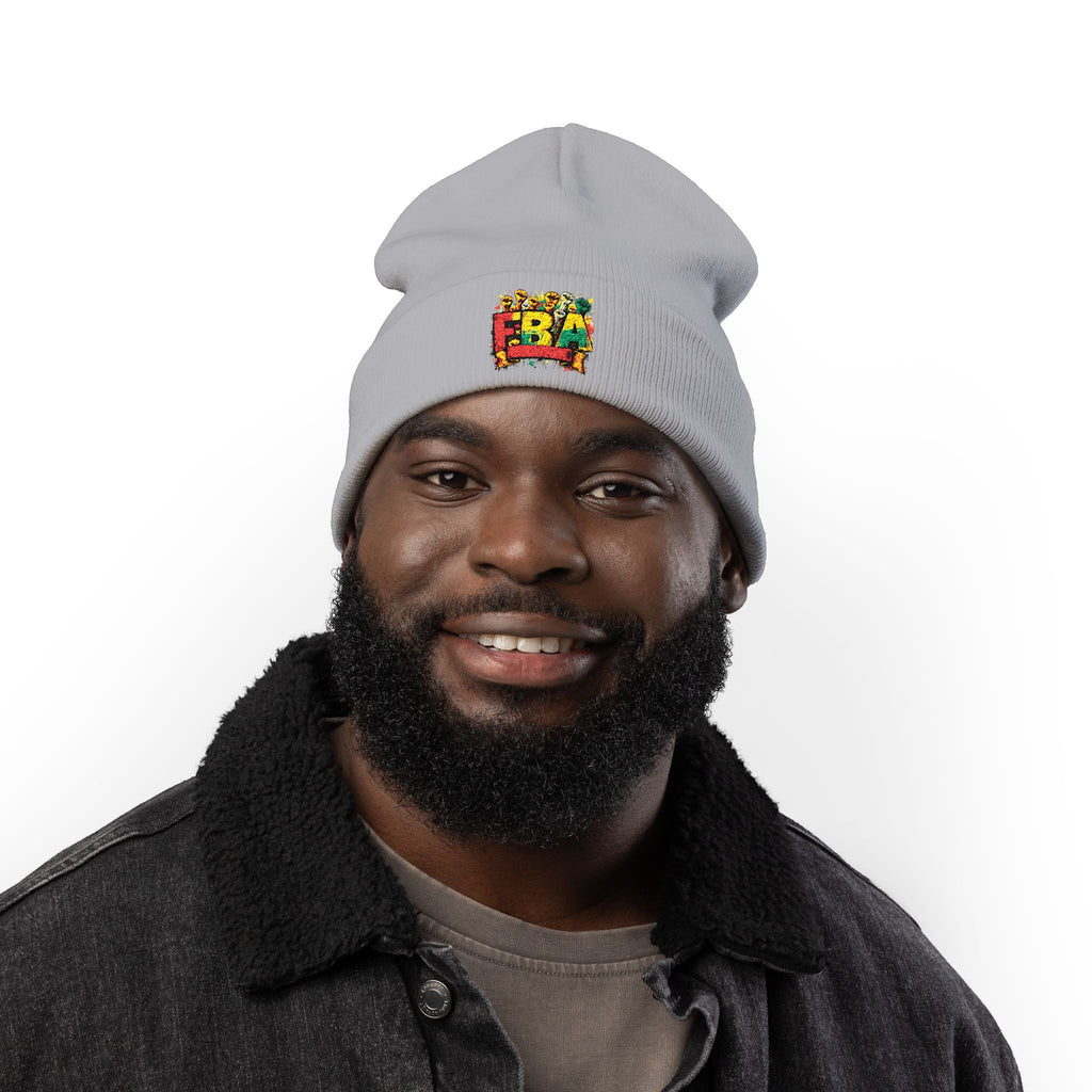 FBA- Fall Leaves Knit Beanie — Cozy Seasonal Winter Hat