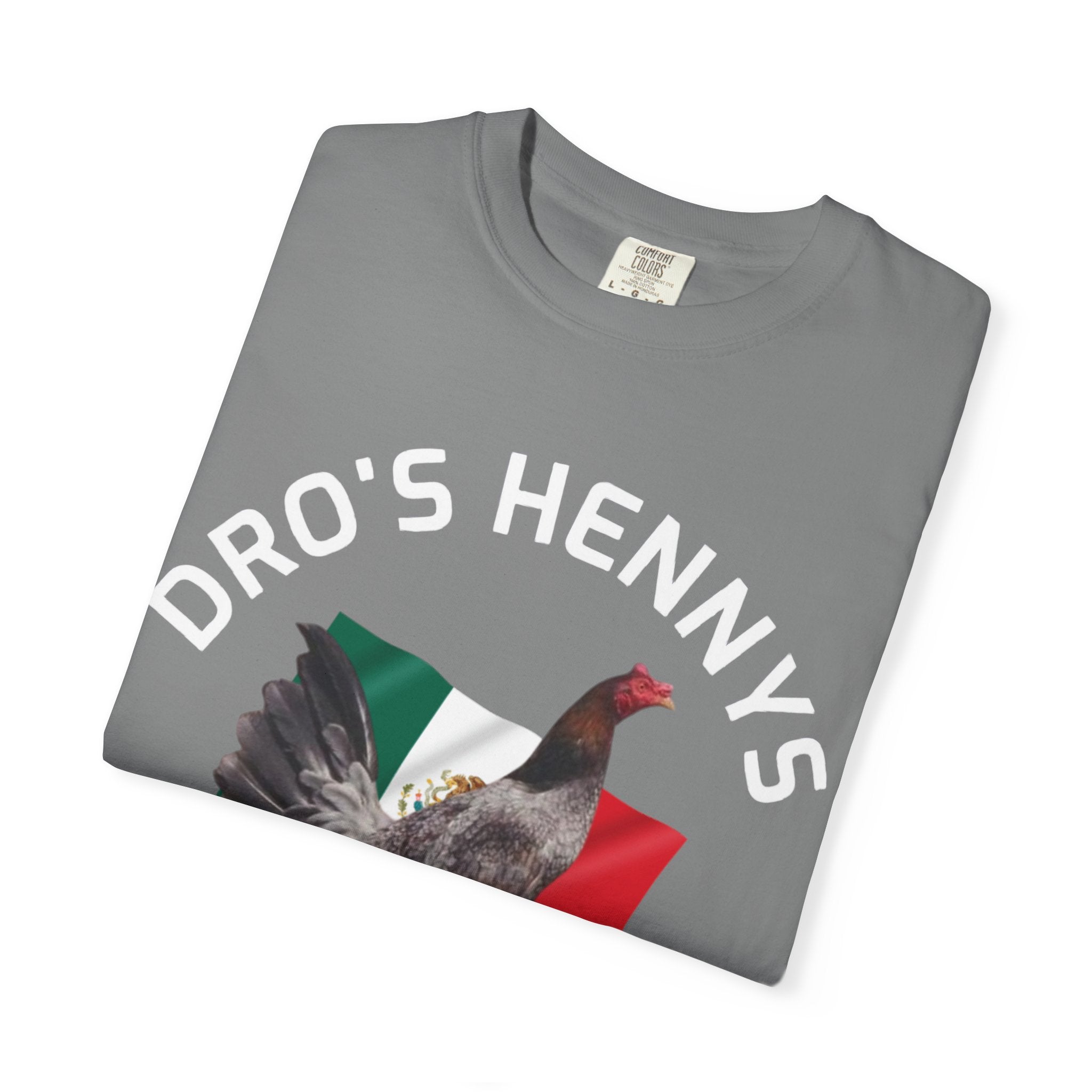 Henny- Gamefarm Rooster T-Shirt — "Dro's Henny's Gamefarm" Poultry Farm Tee