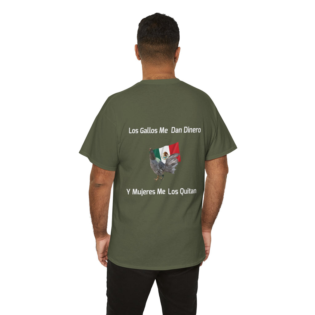 Henny-Gamefowl Tee — "Dro's Henny's Gamefarm" Mexican Flag Rooster Shirt