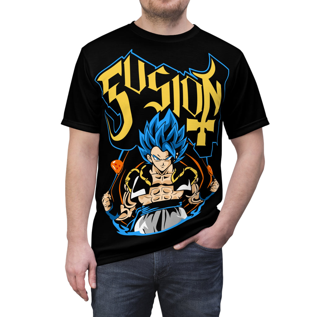 Dragon-Fusion Warrior Graphic Tee — Anime Fusion Design