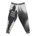 Joggers- Silence Hustle Graphic Joggers — Streetwear Athletic Pants with 'Silent Silent Hustle' Design