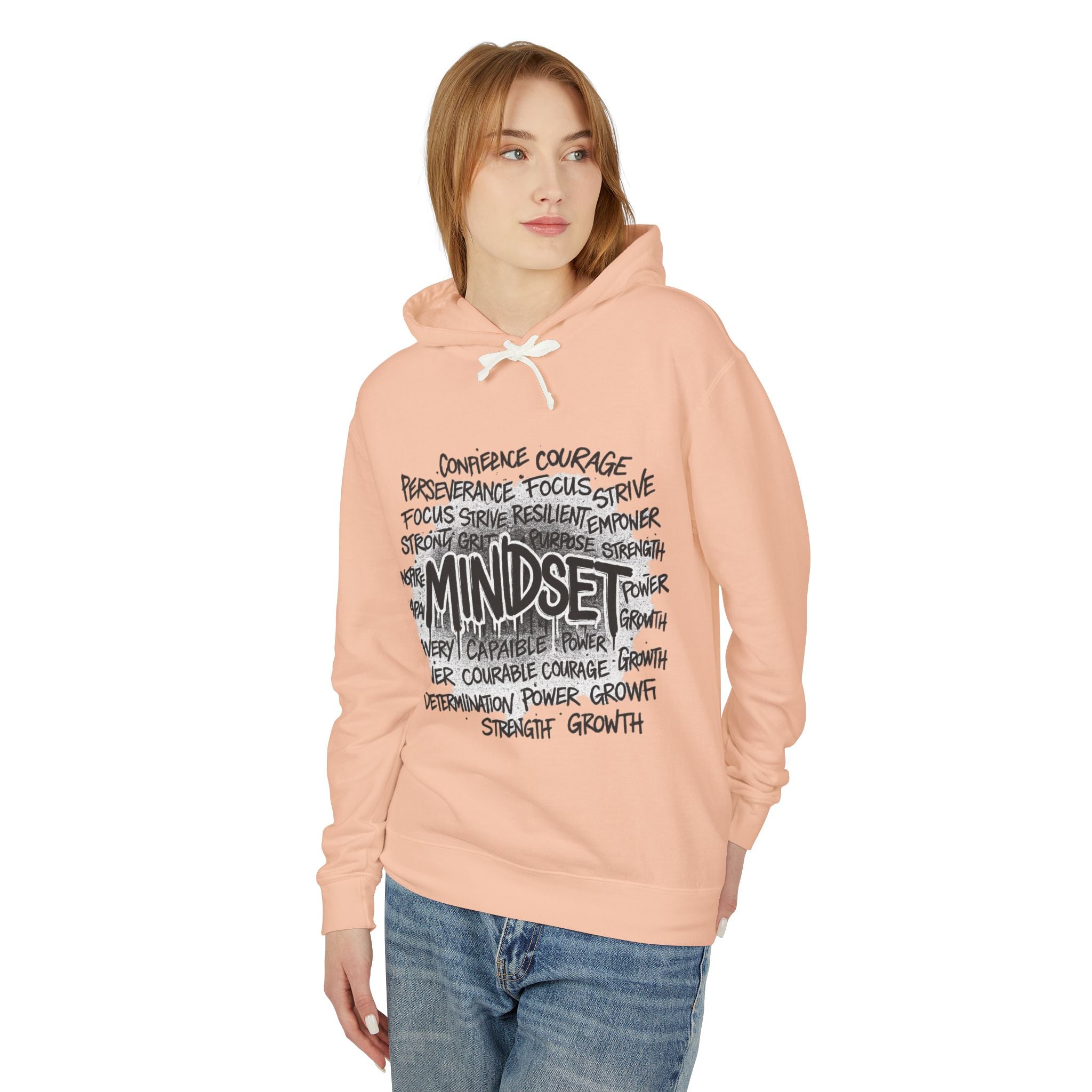 Mindset- Words Hoodie — Inspirational Typography Motivational Hoodie