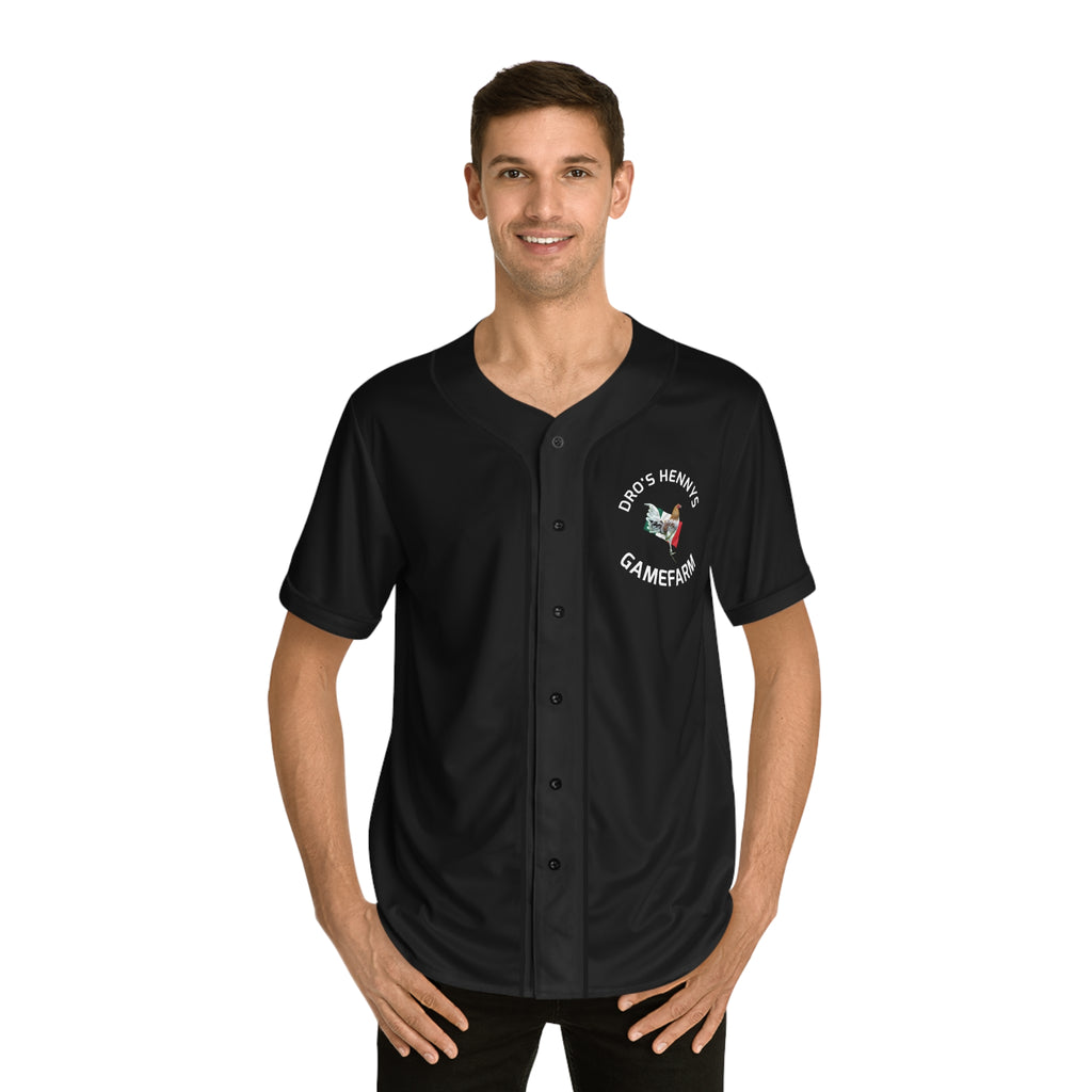 Henny- Gamefarm Rooster Baseball Jersey — Dro’s Henny’s Gamefarm Team Shirt
