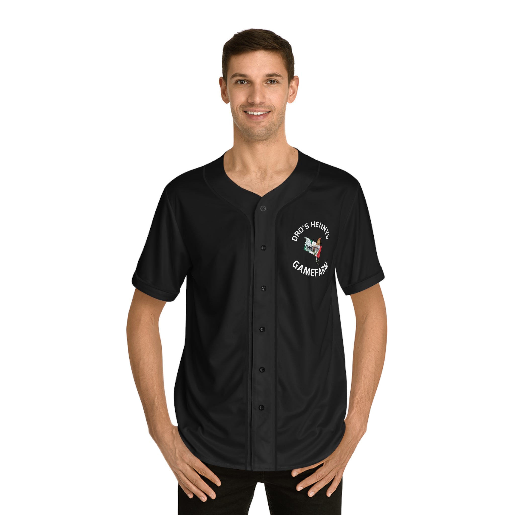 Henny- Gamefarm Rooster Baseball Jersey — Dro’s Henny’s Gamefarm Team Shirt