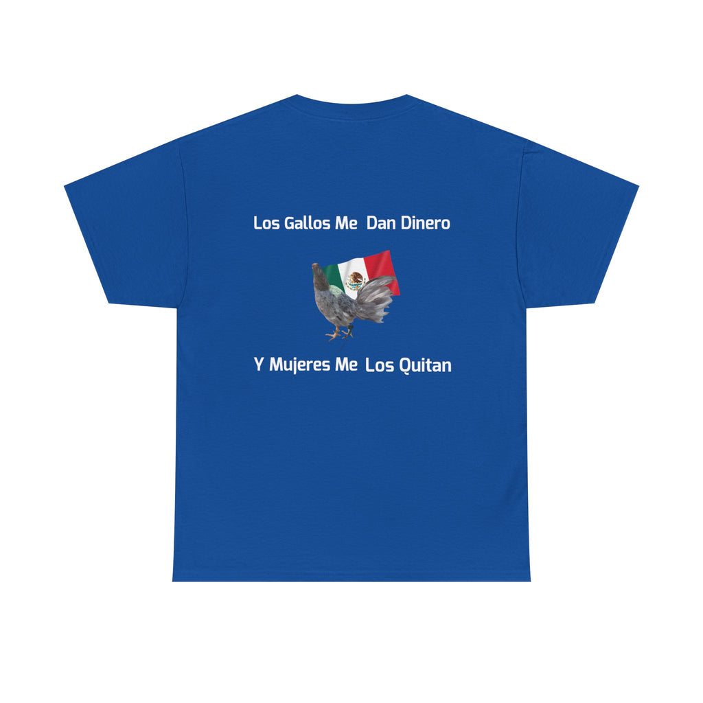 Henny-Gamefowl Tee — "Dro's Henny's Gamefarm" Mexican Flag Rooster Shirt