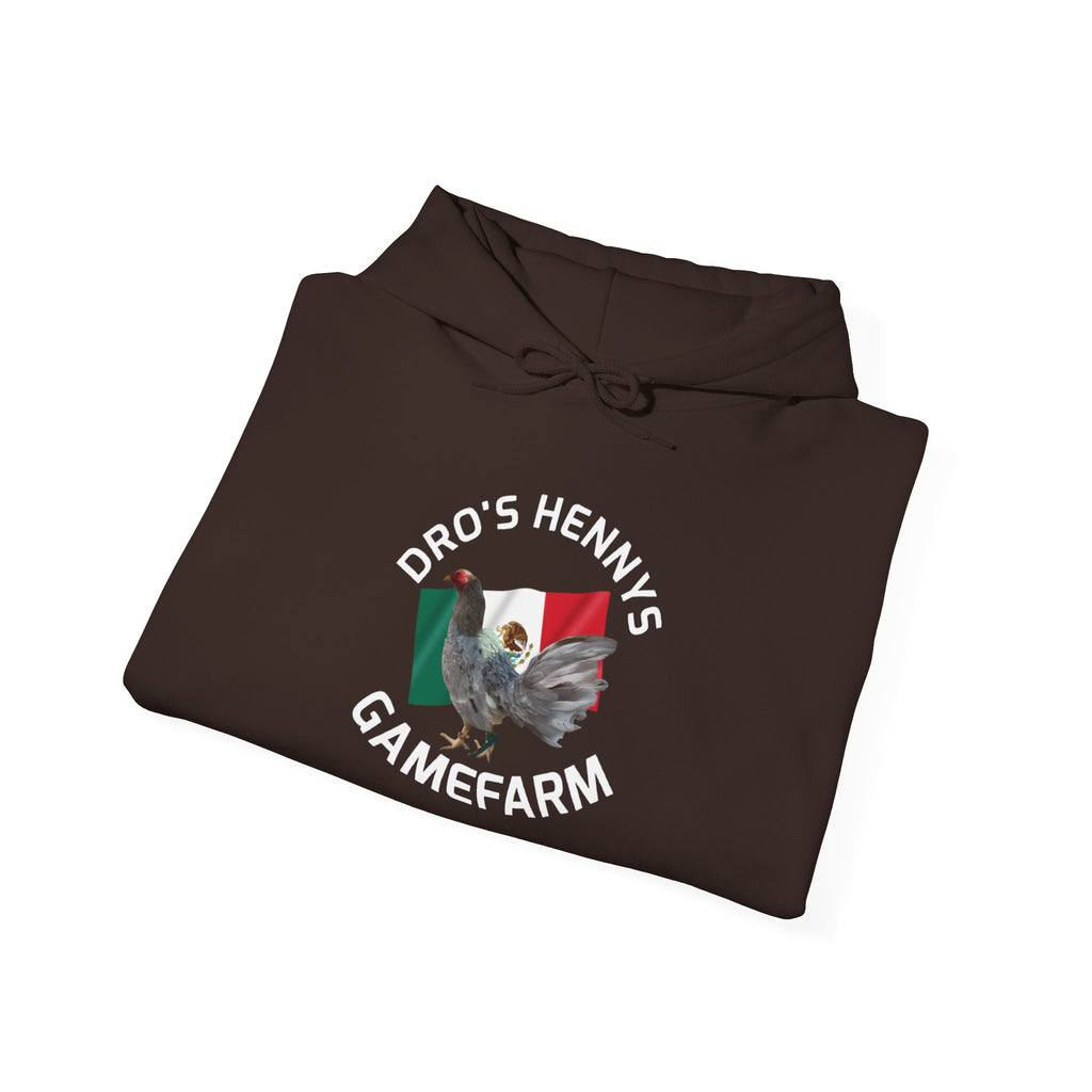 Henny-Gamefarm Hoodie — Dro's Kenny's Logo Sweatshirt (Mexican Flag)
