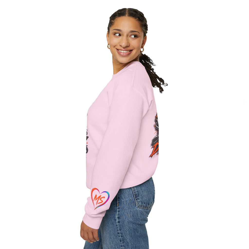 MS- Awareness Skull Crewneck Sweatshirt — "My Lesions Don’t Define Me"