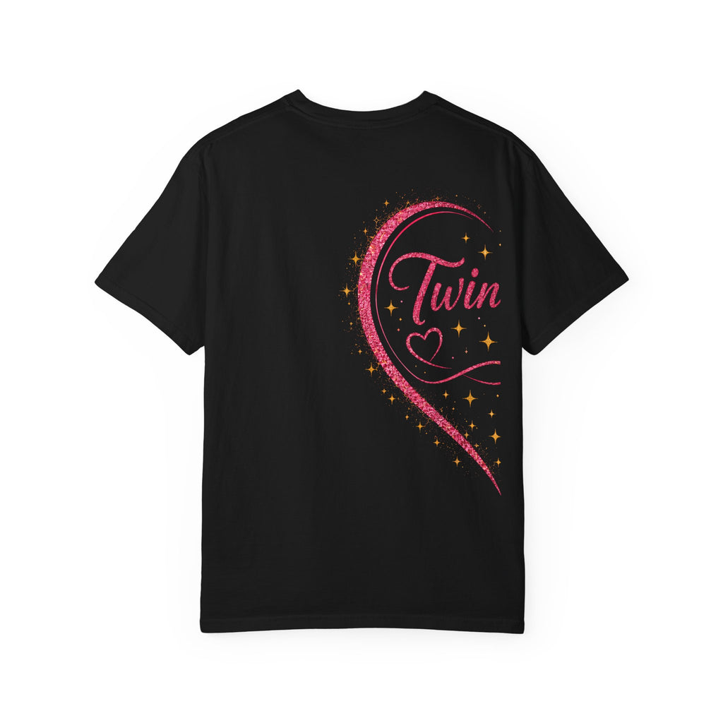 Tiff-Twin Sisters T-Shirt – “Two Hearts One Unbreakable Bond” Graphic Tee