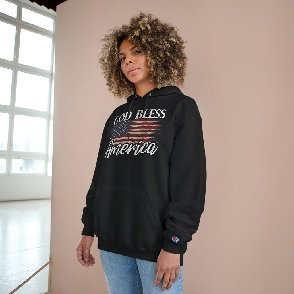 Ant-God Bless America Hoodie — Patriotic "Love It or Leave It" Flag Pullover