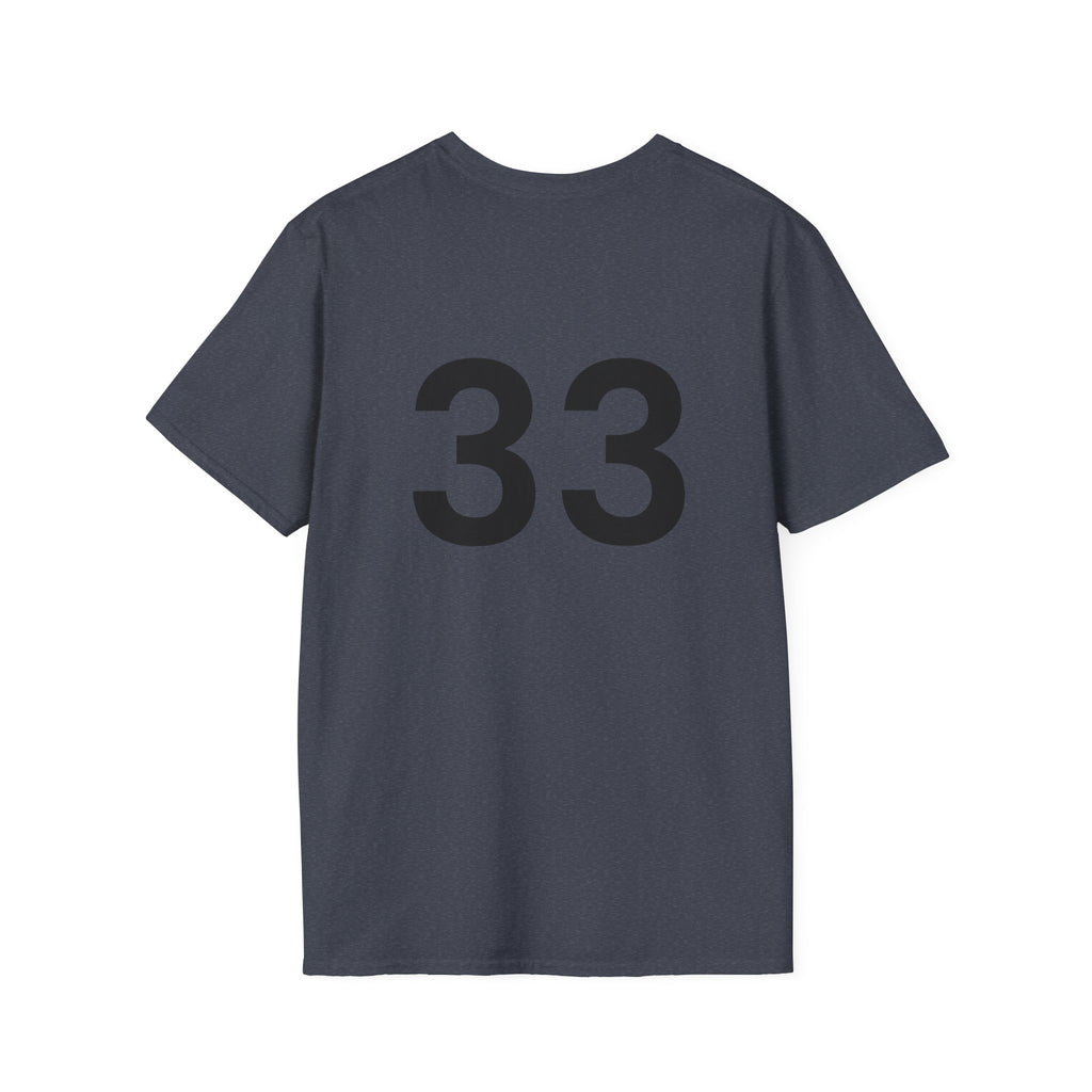 Rad- Life T-Shirt — Motocross Rider Tee with Back Number 33