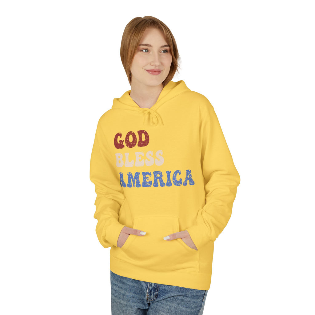 Ant-Hoodie - "God Bless America" Patriotic Ape Graphic USA Hoodie