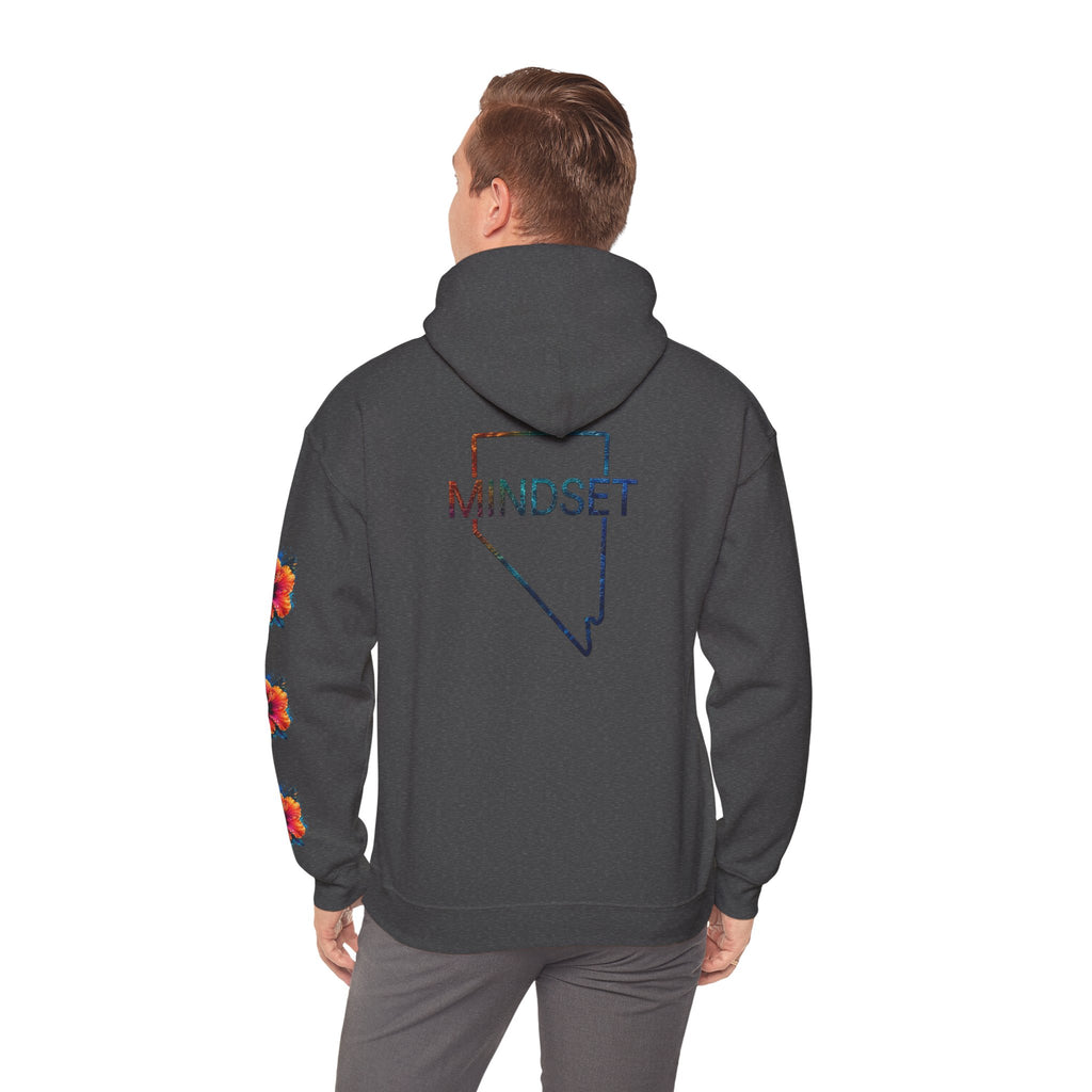 Tiff-Mindset Nevada Floral Hoodie — ‘Dream Believe’ Graphic Pullover