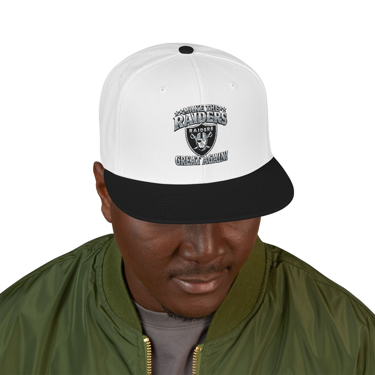 Hat — Bold Streetwear Cap with Rhinestone Accent