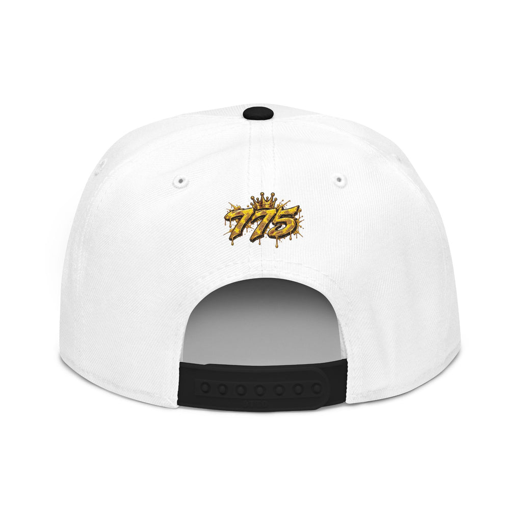 Hat-Embroidered Gold Graffiti Snapback Hat
