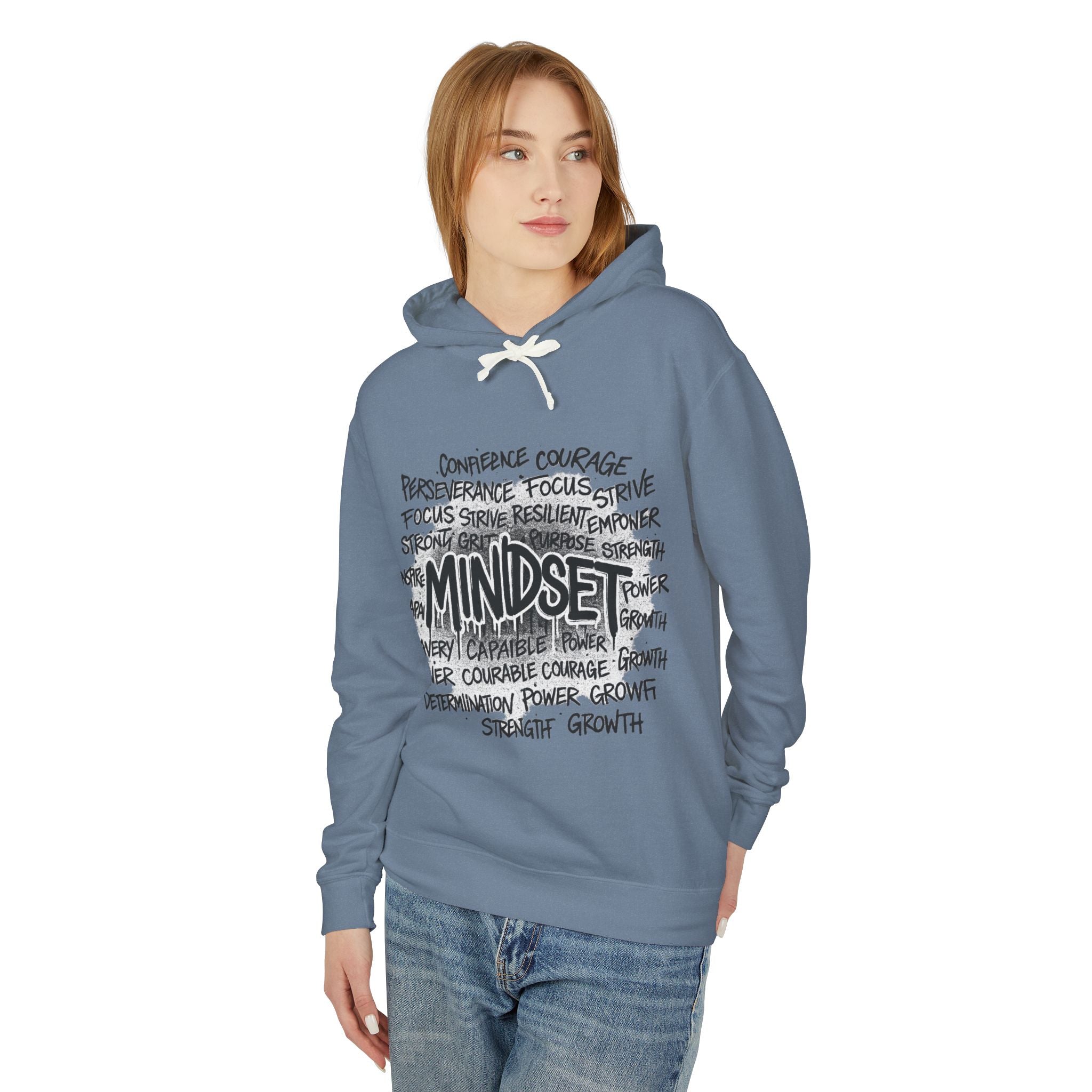 Mindset- Words Hoodie — Inspirational Typography Motivational Hoodie