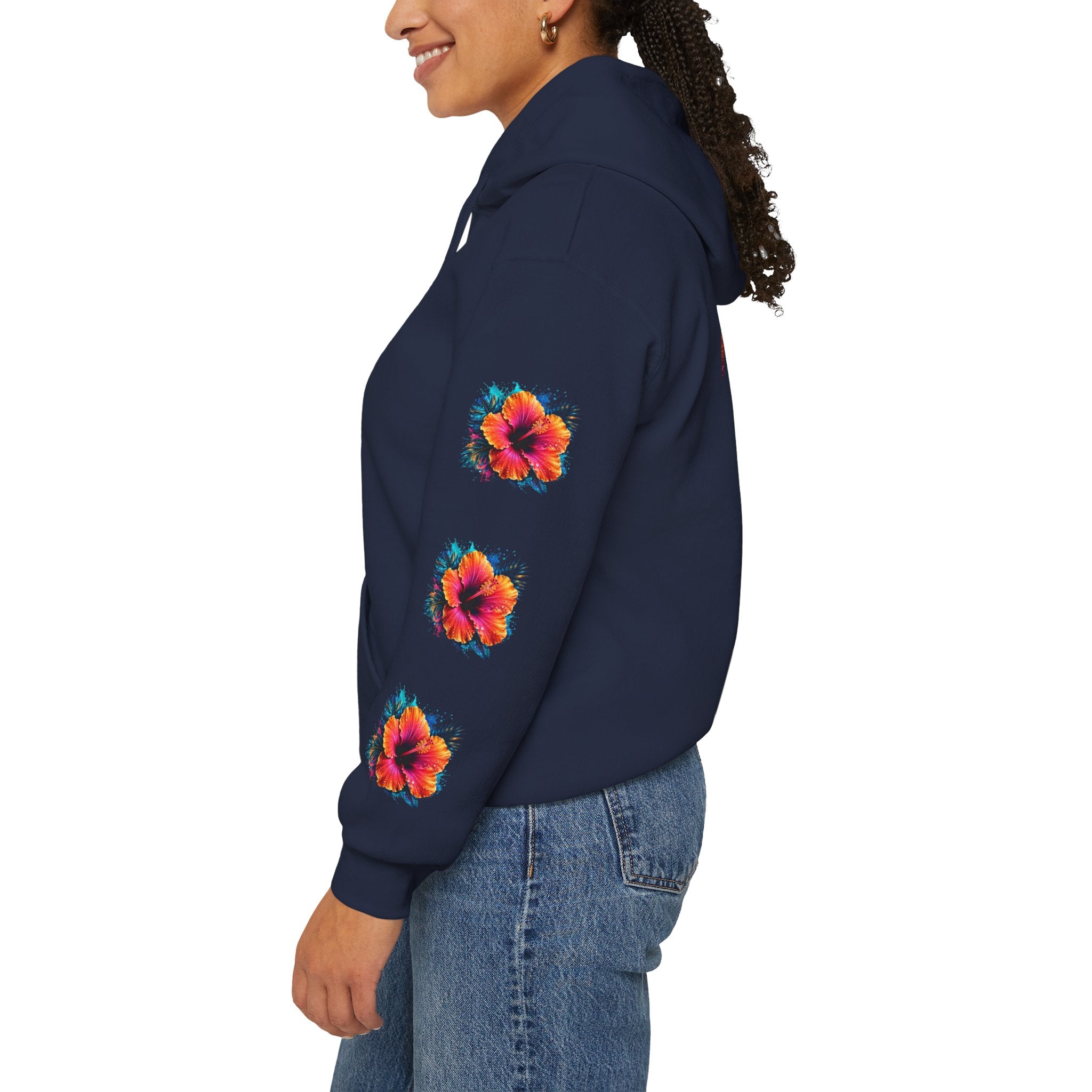 Tiff-Mindset Nevada Floral Hoodie — ‘Dream Believe’ Graphic Pullover