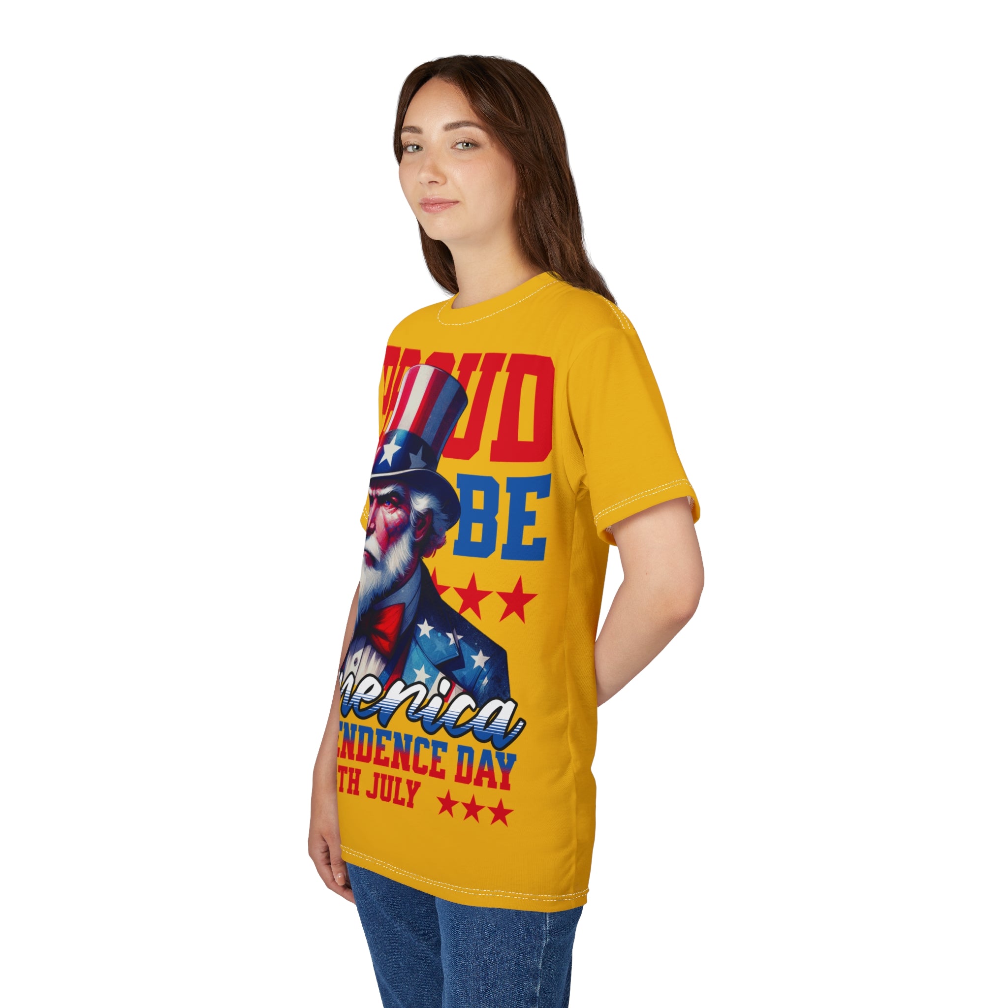 America-Independence Day T-Shirt — "Proud to be America" 4th of July Patriotic Tee