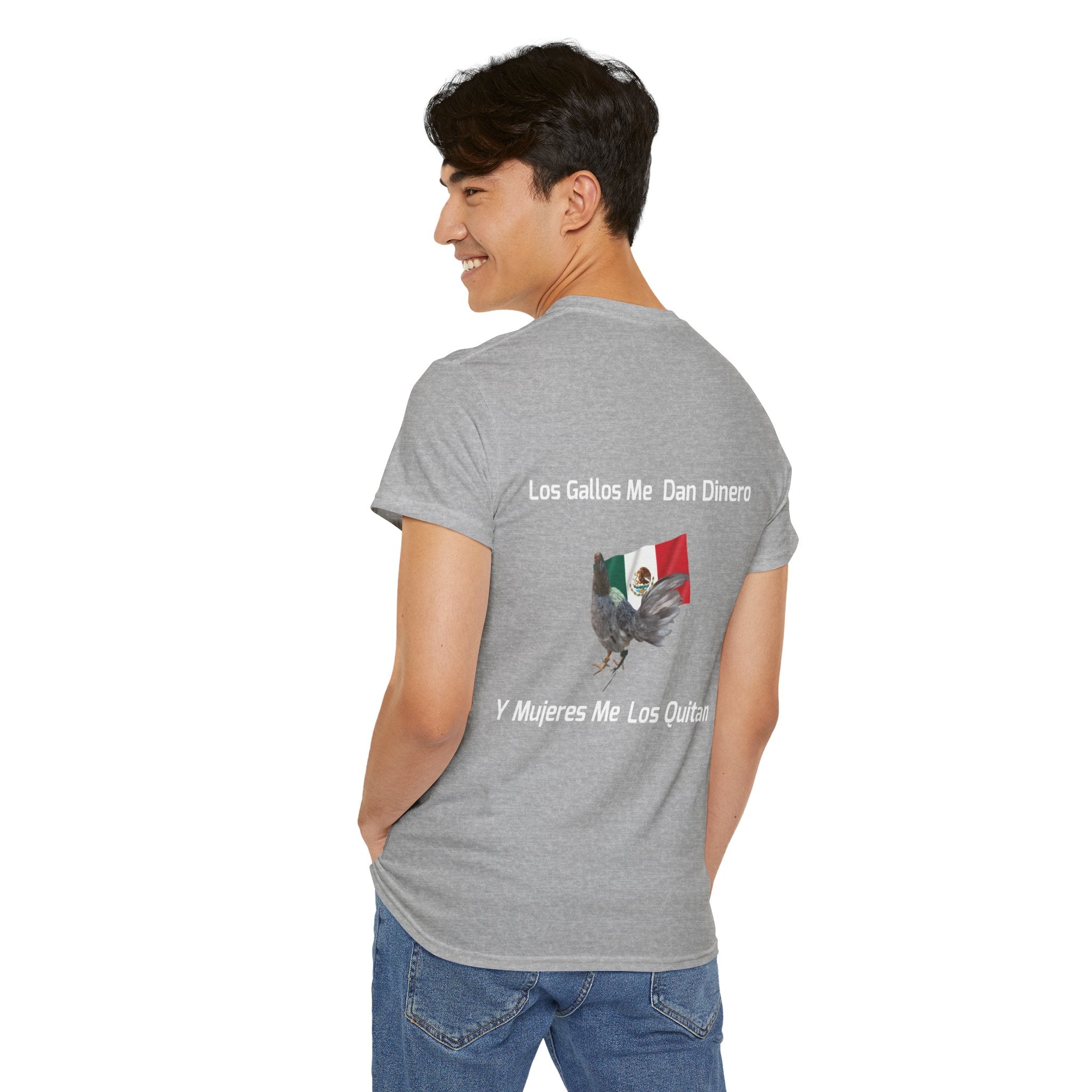 Henny-Gamefowl Tee — "Dro's Henny's Gamefarm" Mexican Flag Rooster Shirt