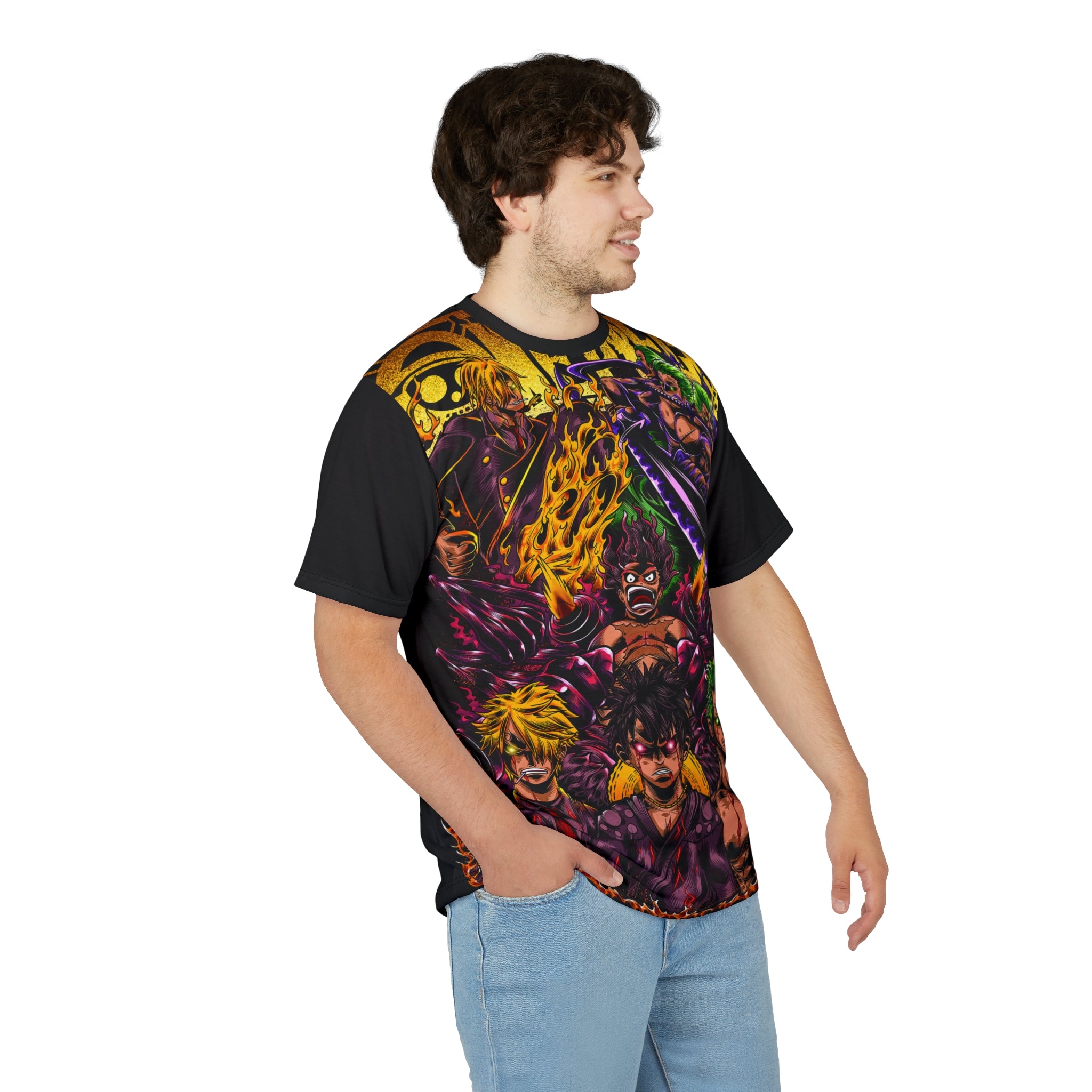 Anime- Pirate Crew All-Over Print Tee — Bold All-Over Graphic Shirt