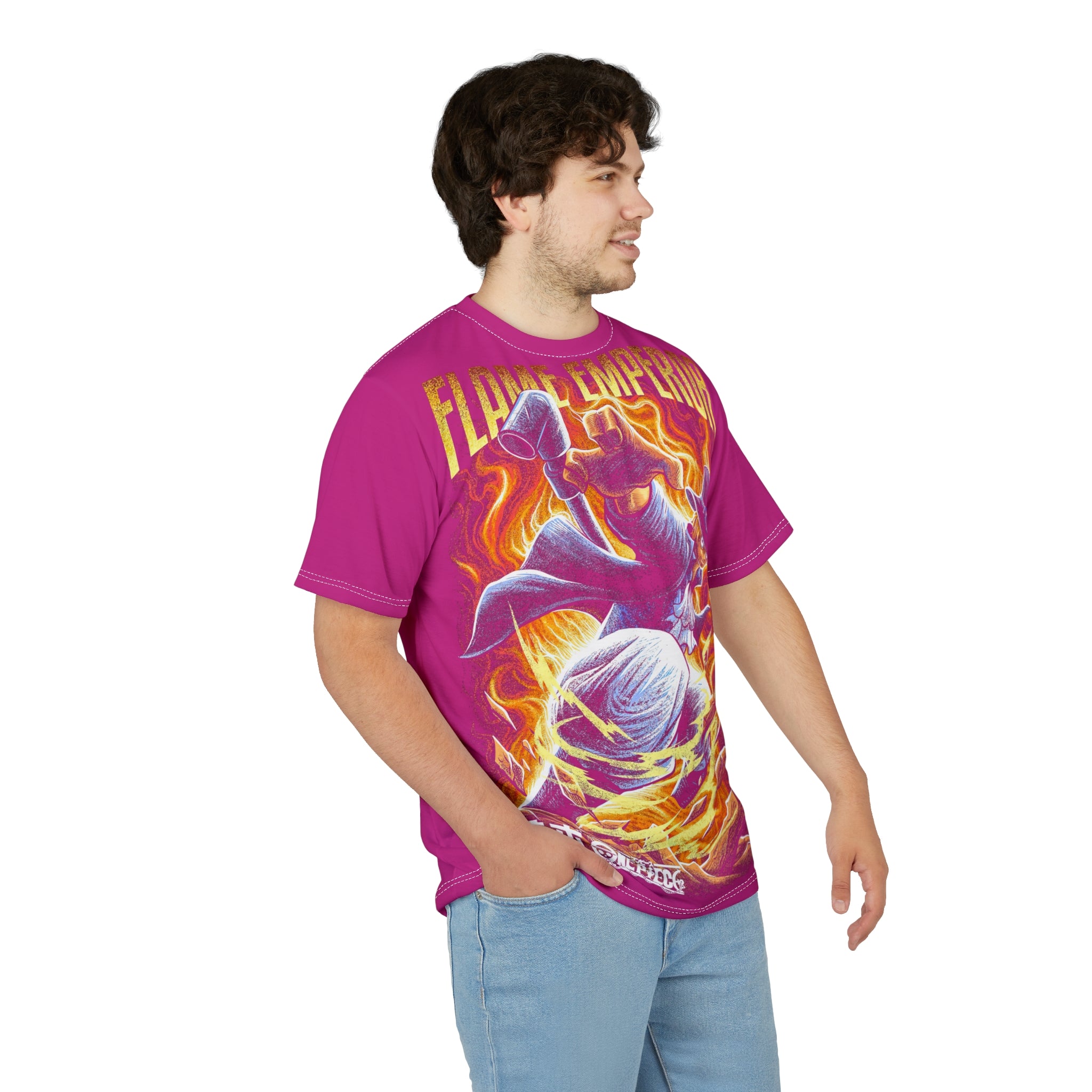 Anime-Flame Graphic Tee — Bold Fiery Anime-Inspired Shirt