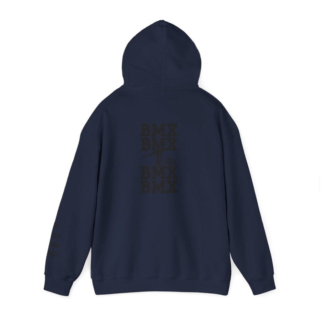 Rad-BMX Rider Hoodie — BMX Stunt Silhouettes Pullover for Riders & Fans