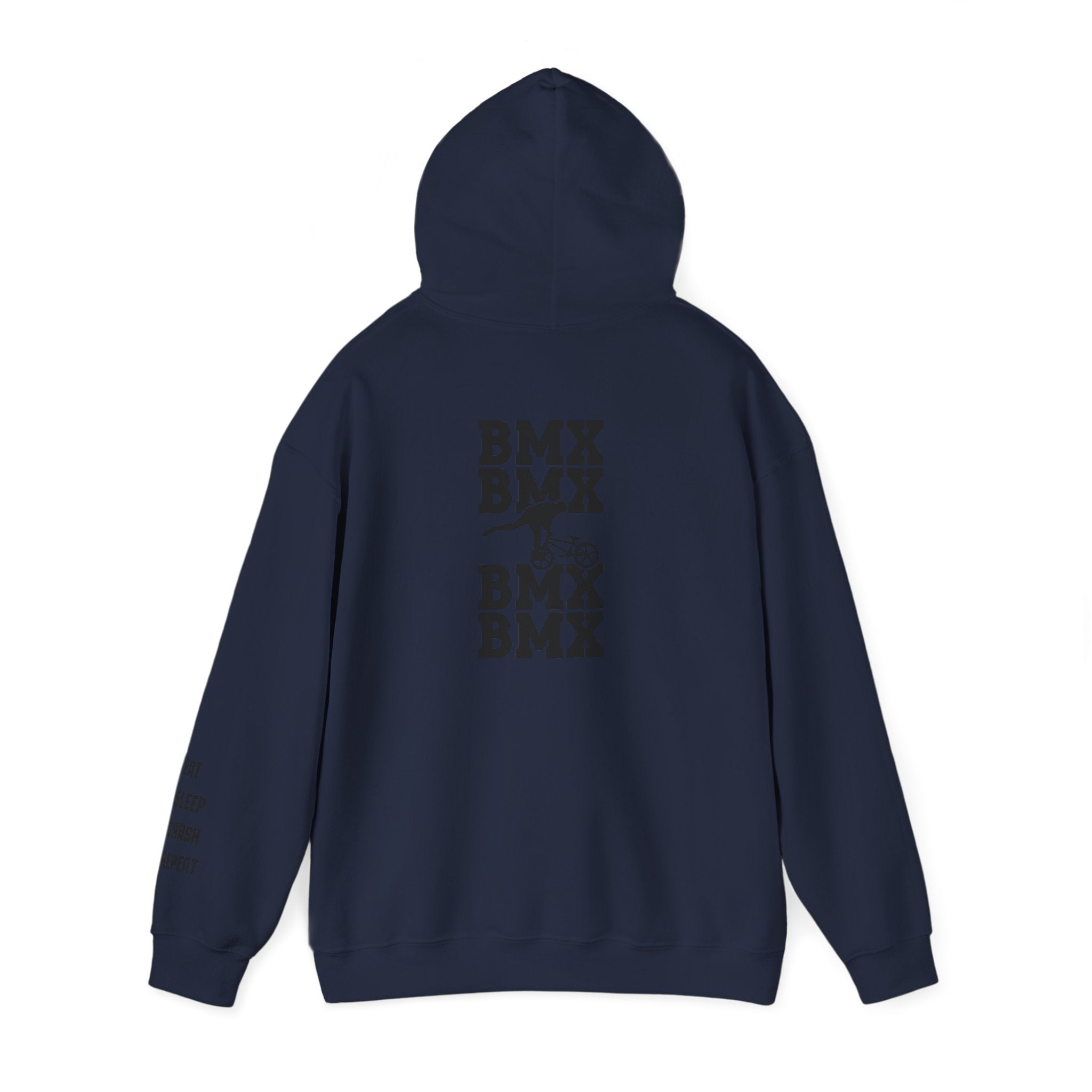 Rad-BMX Rider Hoodie — BMX Stunt Silhouettes Pullover for Riders & Fans