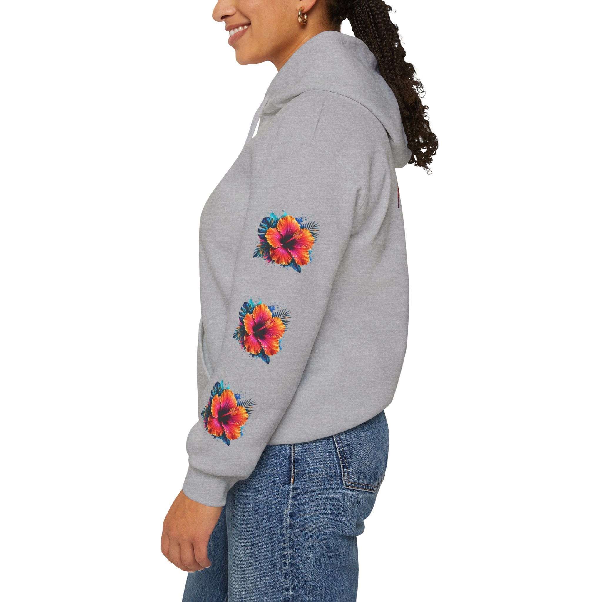 Tiff-Mindset Nevada Floral Hoodie — ‘Dream Believe’ Graphic Pullover