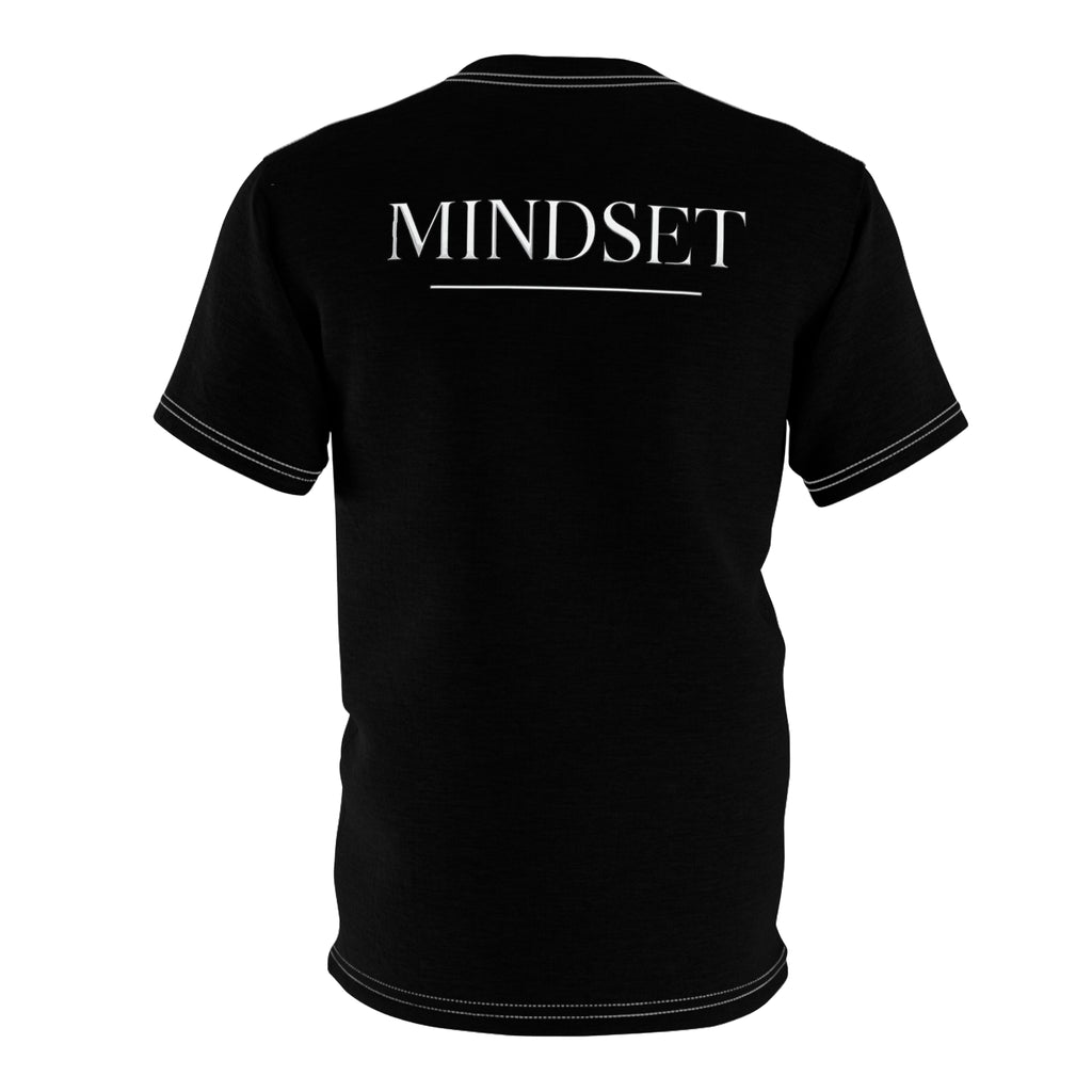 Mindset-Overwork Culture Tee — Skeleton at Desk All-Over Print