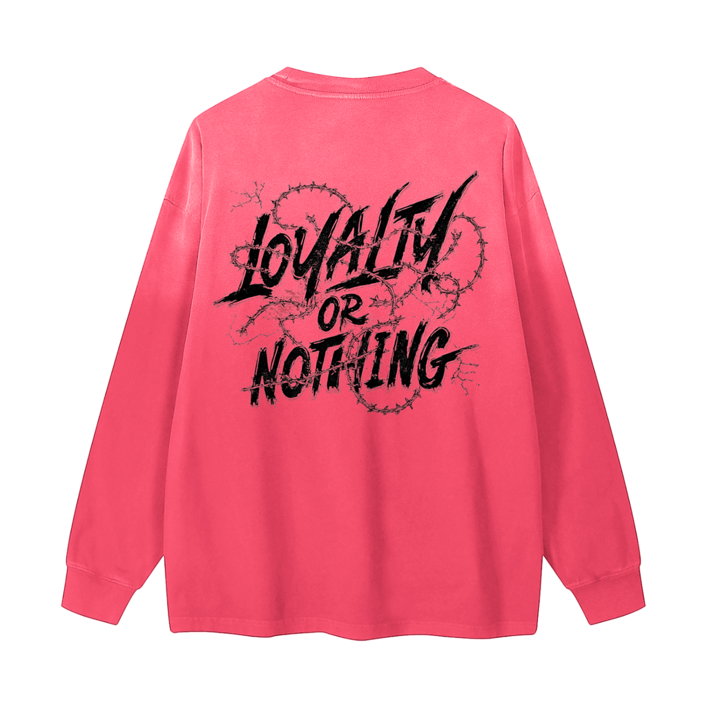 Gradient Washed Long Sleeve T-Shirt