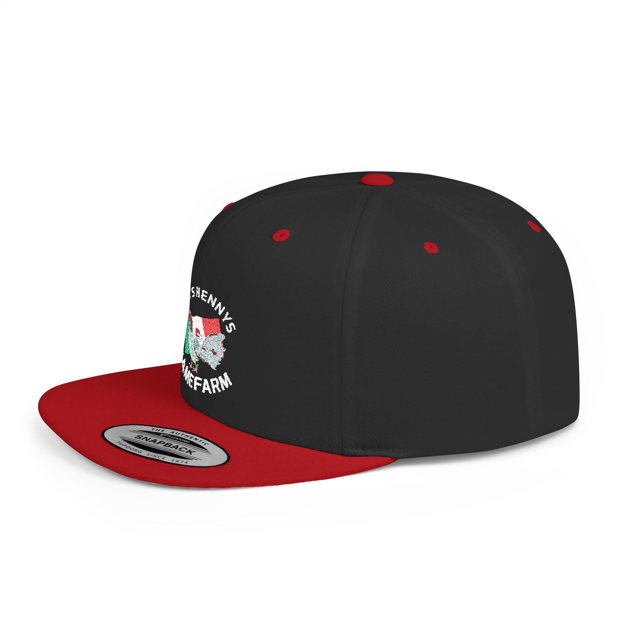 Henny- Flat Bill Snapback Hat — Dro's Henny's Gamefarm Logo Cap