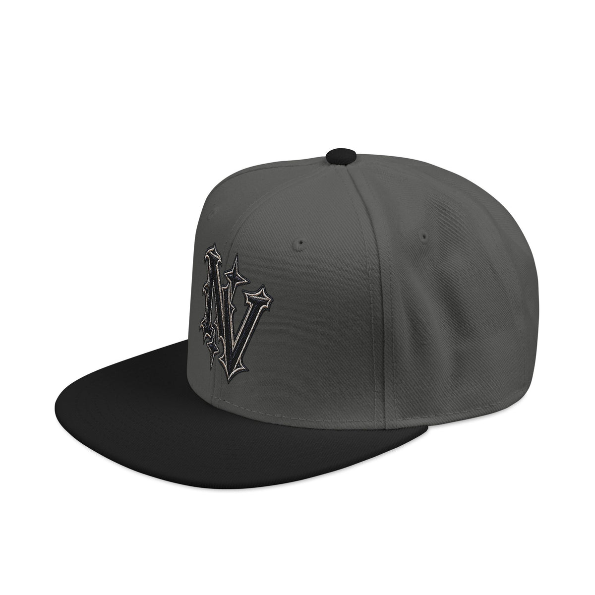 Hat-Embroidered V Diamond Snapback Hat — Streetwear Baseball Cap