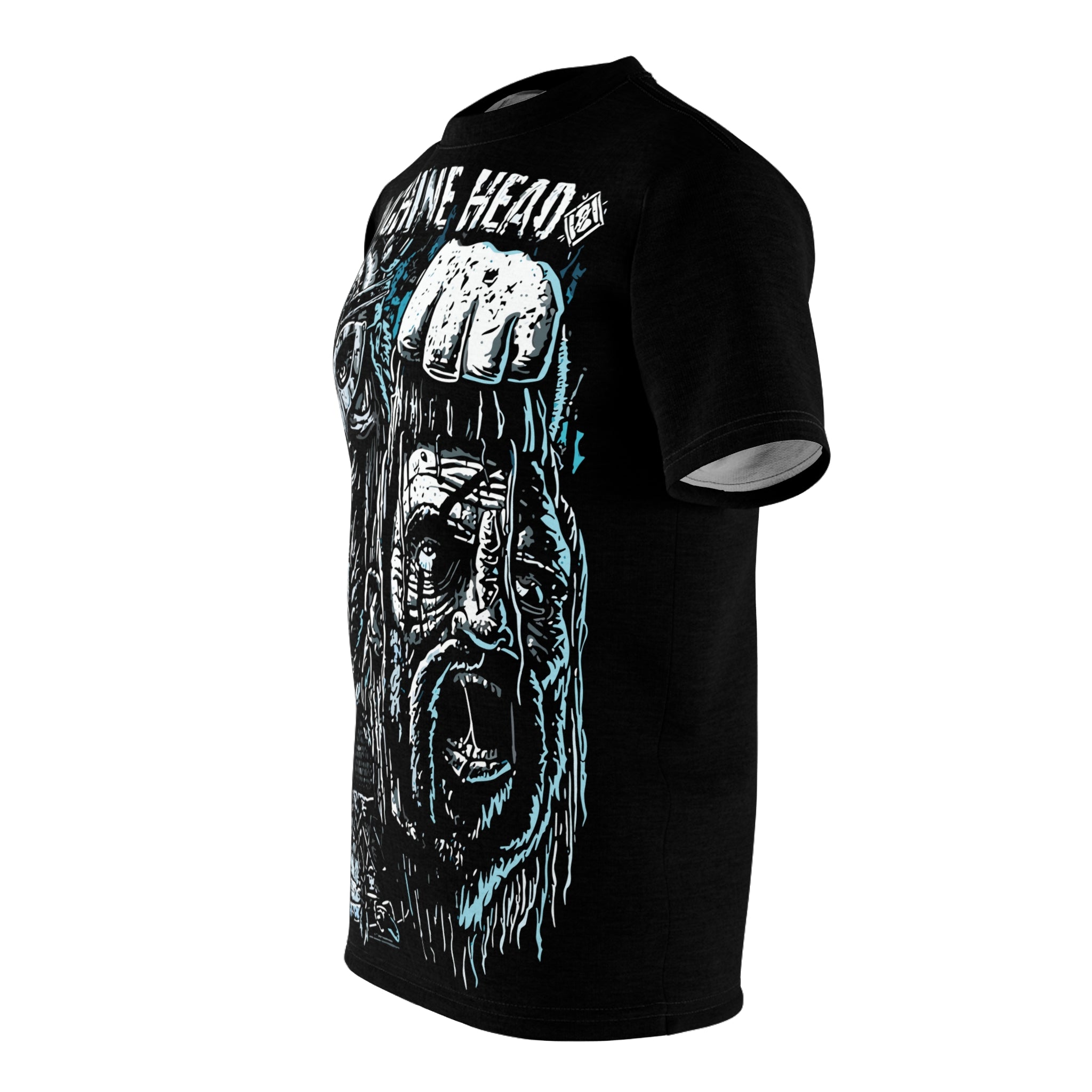 Metal- Machine Head Viking Skull Tee — Heavy Metal Band Graphic T-Shirt