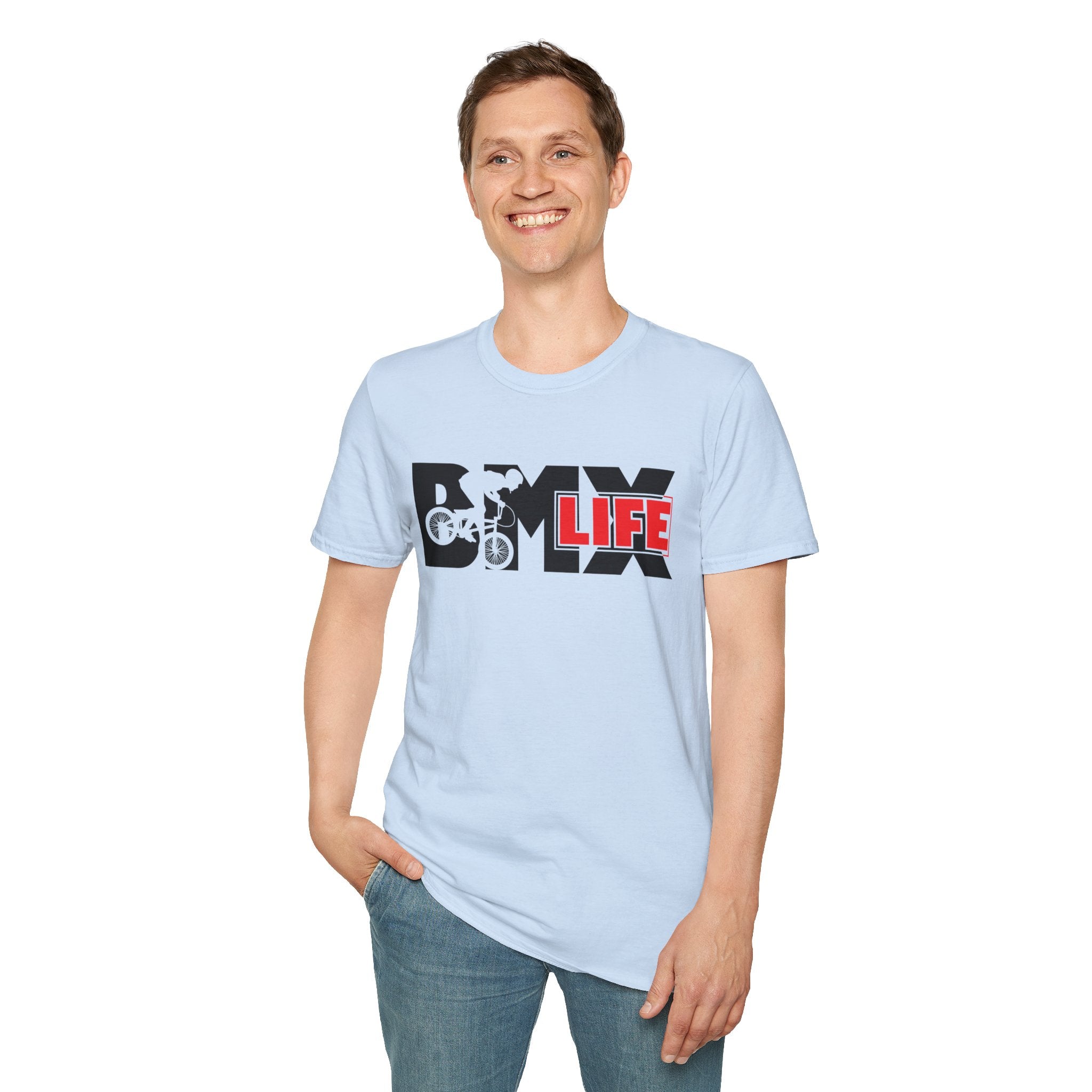 Rad- Life T-Shirt — Motocross Rider Tee with Back Number 33