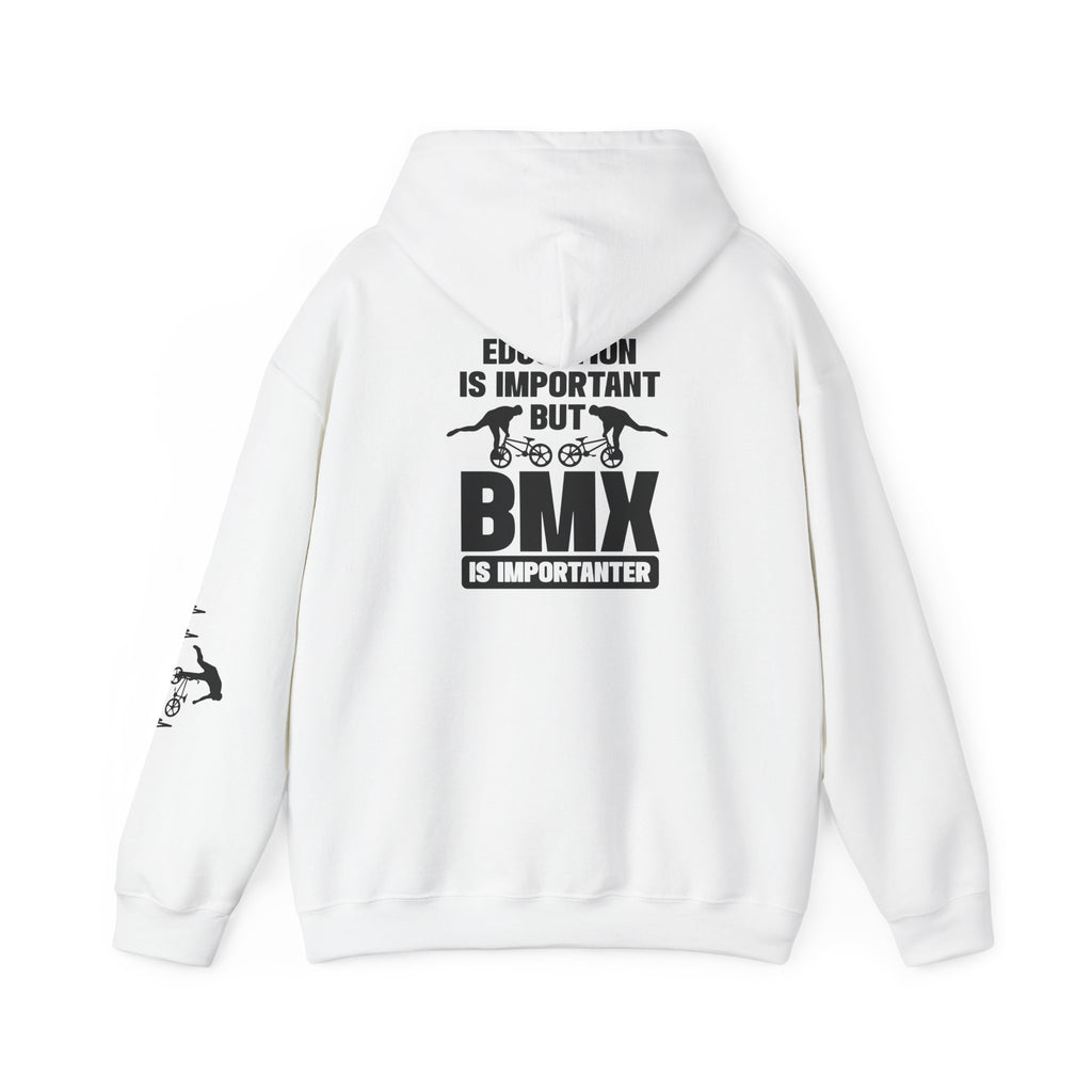 Rad-BMX Is Importanter Hoodie — Funny BMX Rider Sweatshirt